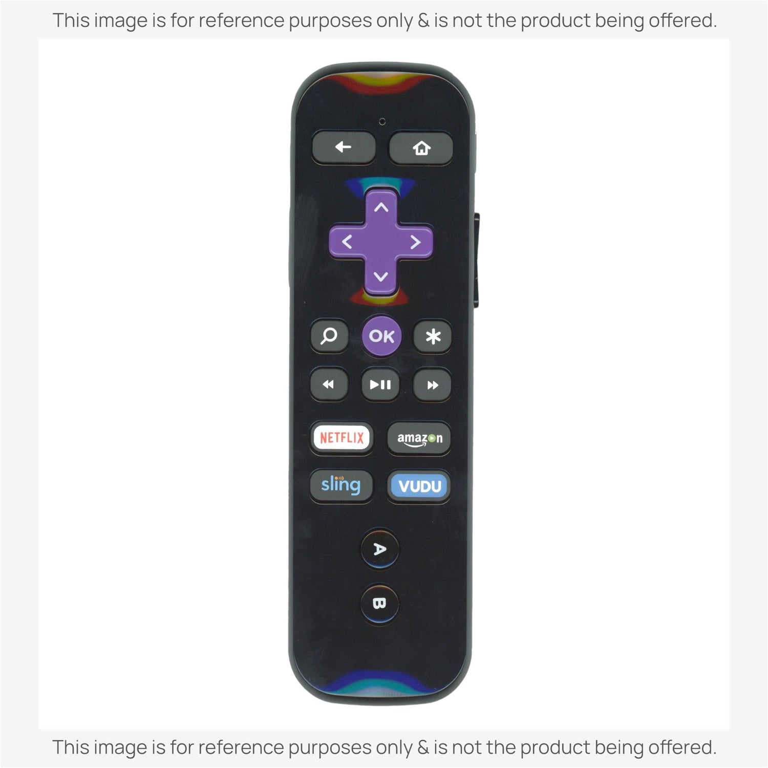 Substitute for Roku 3226000173 Streaming Remote Control [RCGZ1, NO GAME KEYS / HEADPHONE JACK]