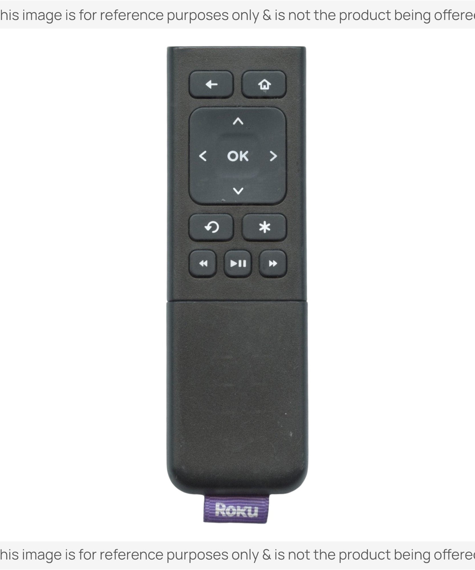 Substitute for Roku 9026000010-01 Streaming Remote Control [RRST01]