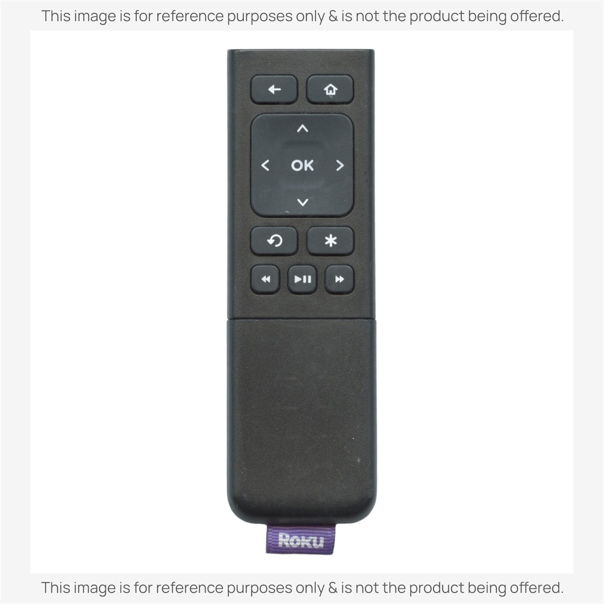 Substitute for Roku 9026000010-01 Streaming Remote Control [RRST01]