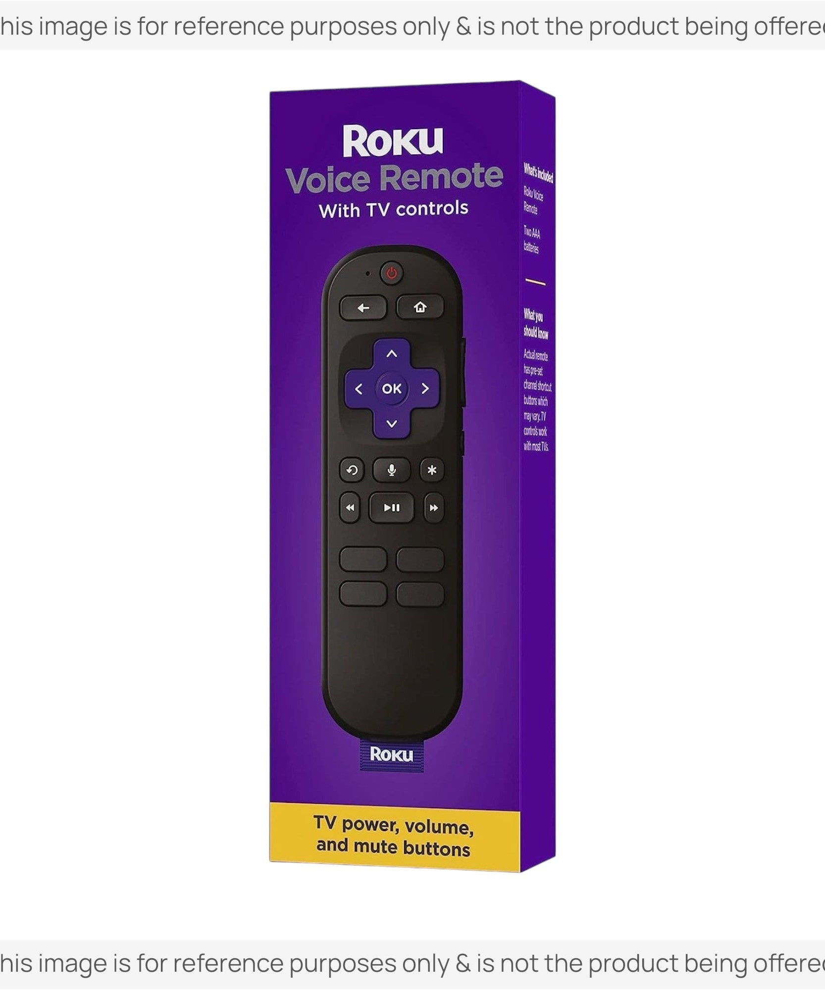Substitute for Roku RC-A1R Universal Streaming Remote Control [RCGZ1]