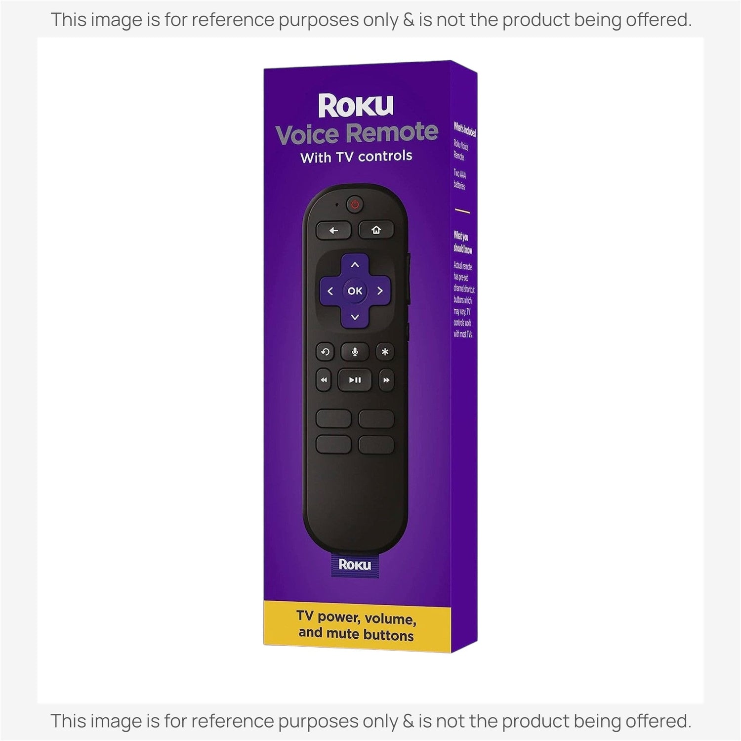 Substitute for Roku RC-A1R Universal Streaming Remote Control [RCGZ1]