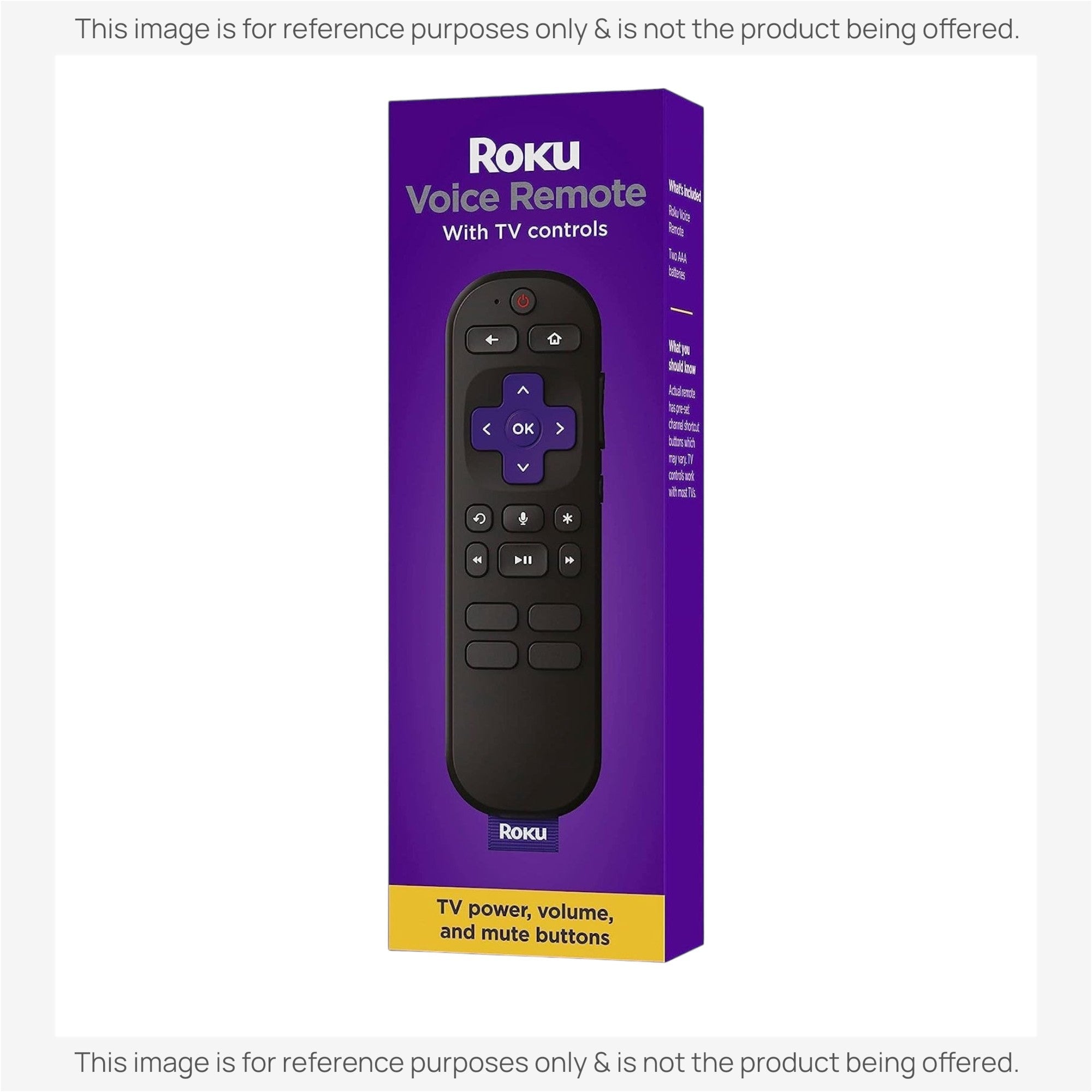 Substitute for Roku RC-A1R Universal Streaming Remote Control [RCGZ1]