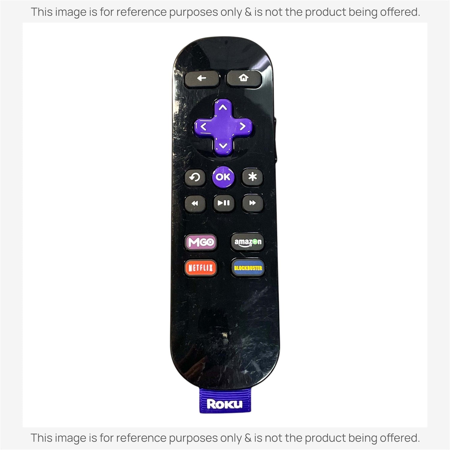 Substitute for Roku RC-07 ROKU 2 Streaming Remote Control 9026000168 [RCGZ1, NO HEADPHONE JACK]
