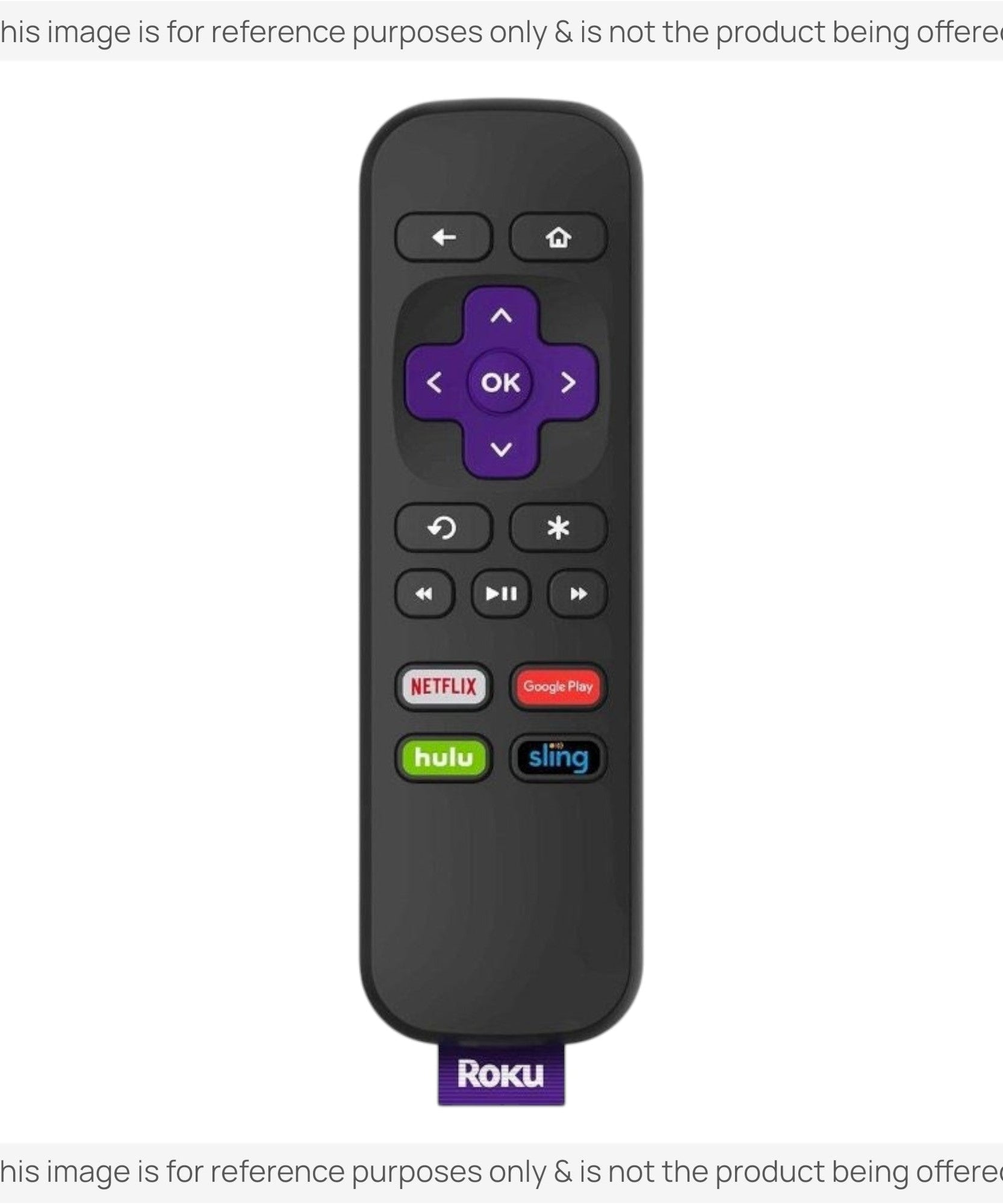 Substitute for Roku RC-114 Streaming Remote Control [RRST01]