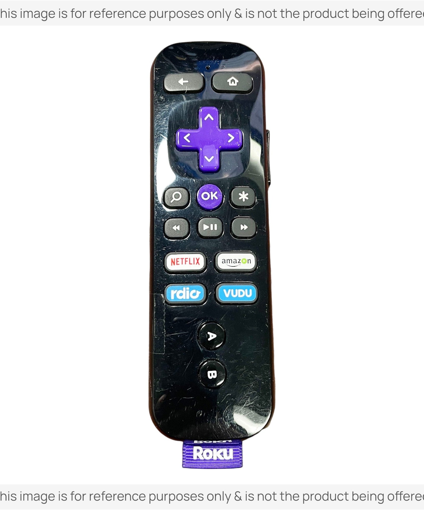 Substitute for Roku RC-36 Streaming Remote Control 3226000107 [RCGZ1, NO HEADPHONE JACK / FAVORITE KEYS]