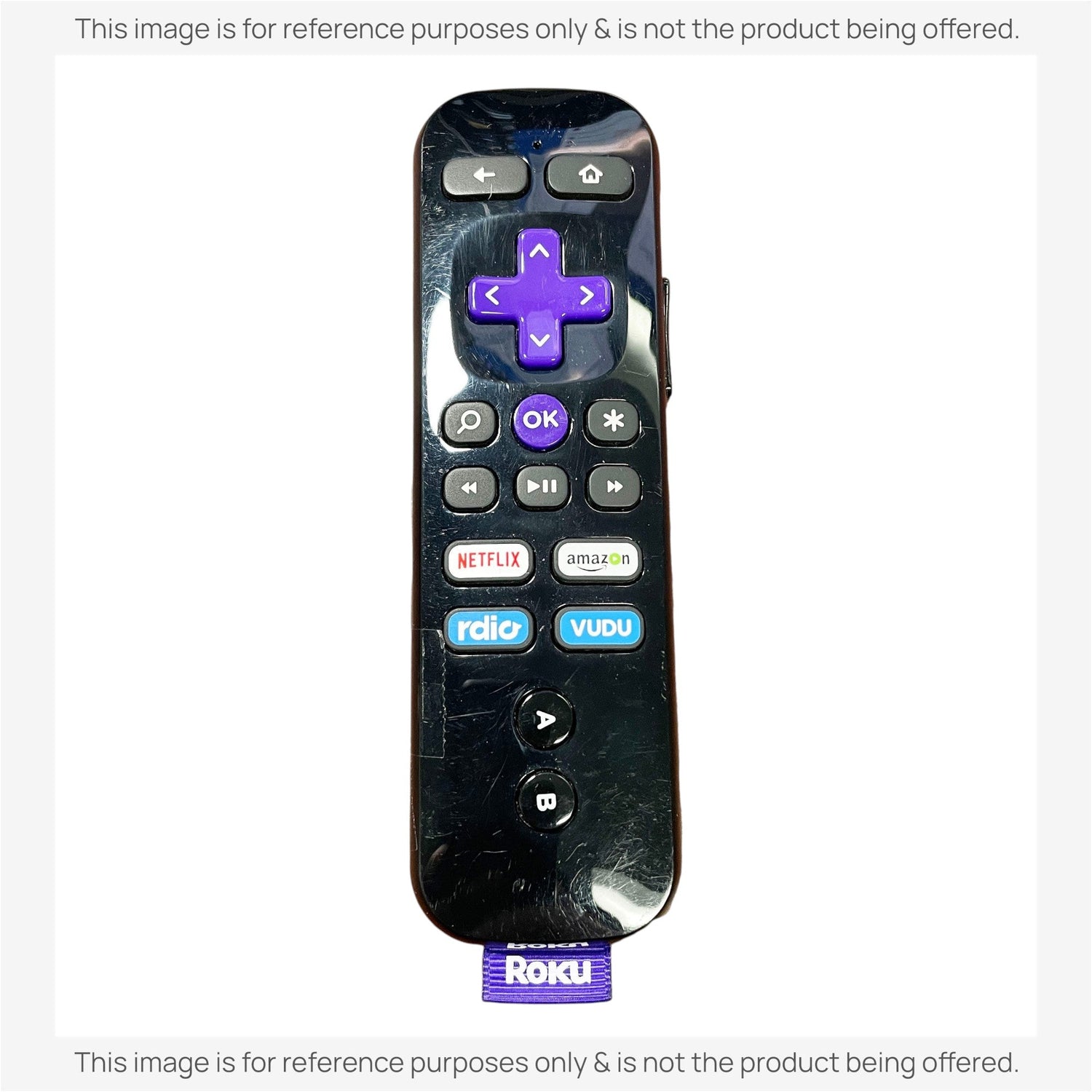 Substitute for Roku RC-36 Streaming Remote Control 3226000107 [RCGZ1, NO HEADPHONE JACK / FAVORITE KEYS]