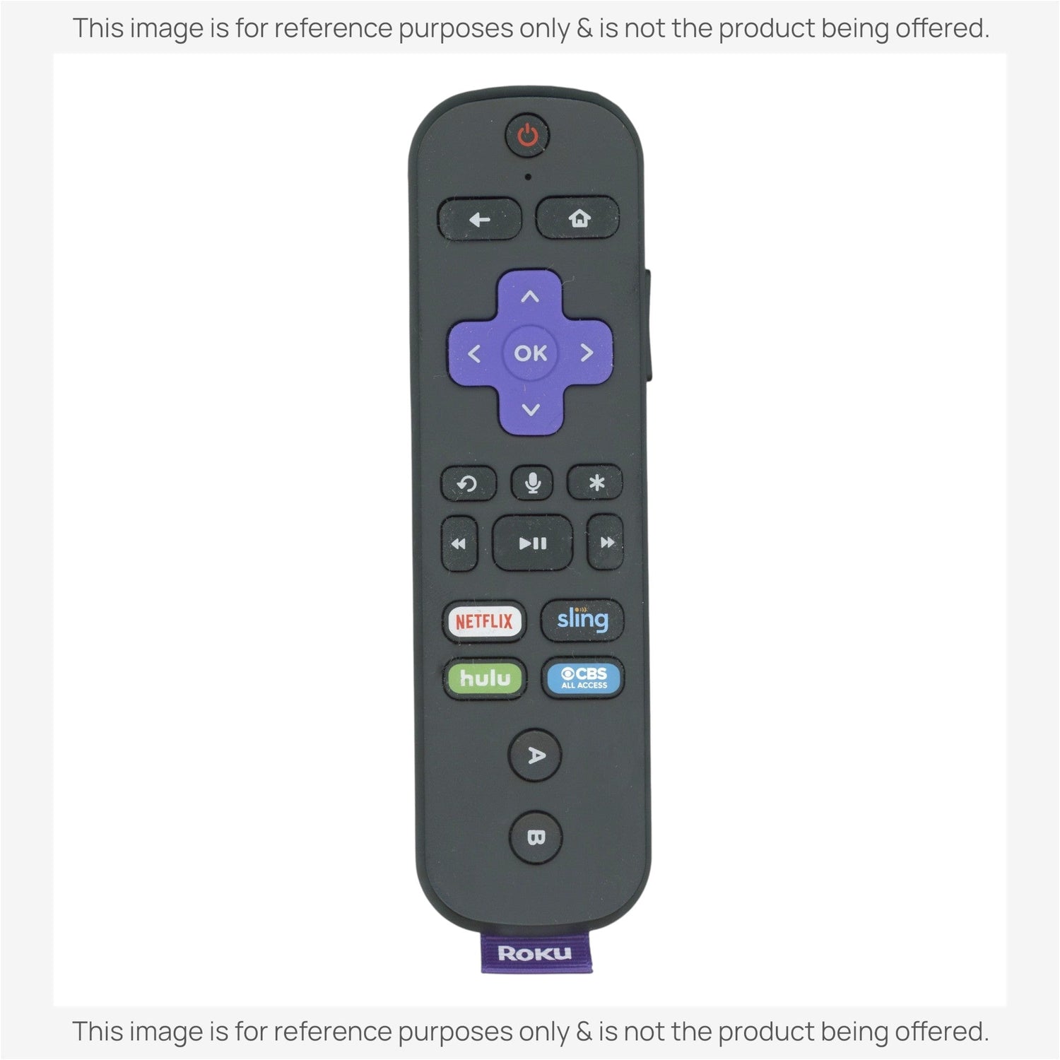 Substitute for Roku RC-AL4 TV Streaming Remote Control 3226000437 [RCGZ1, NO GAME KEYS / FINDER]