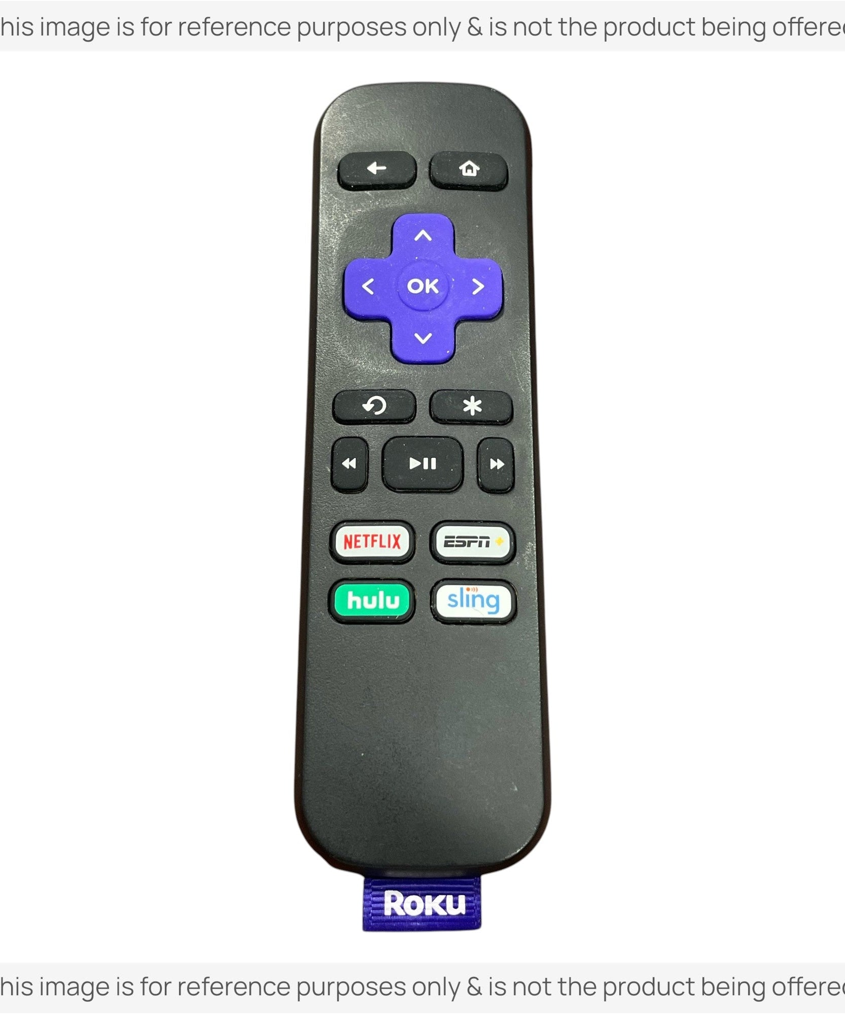 Substitute for Roku RC-ALIR EXPRESS Streaming IR Remote Control 3226000619 [RRST01]