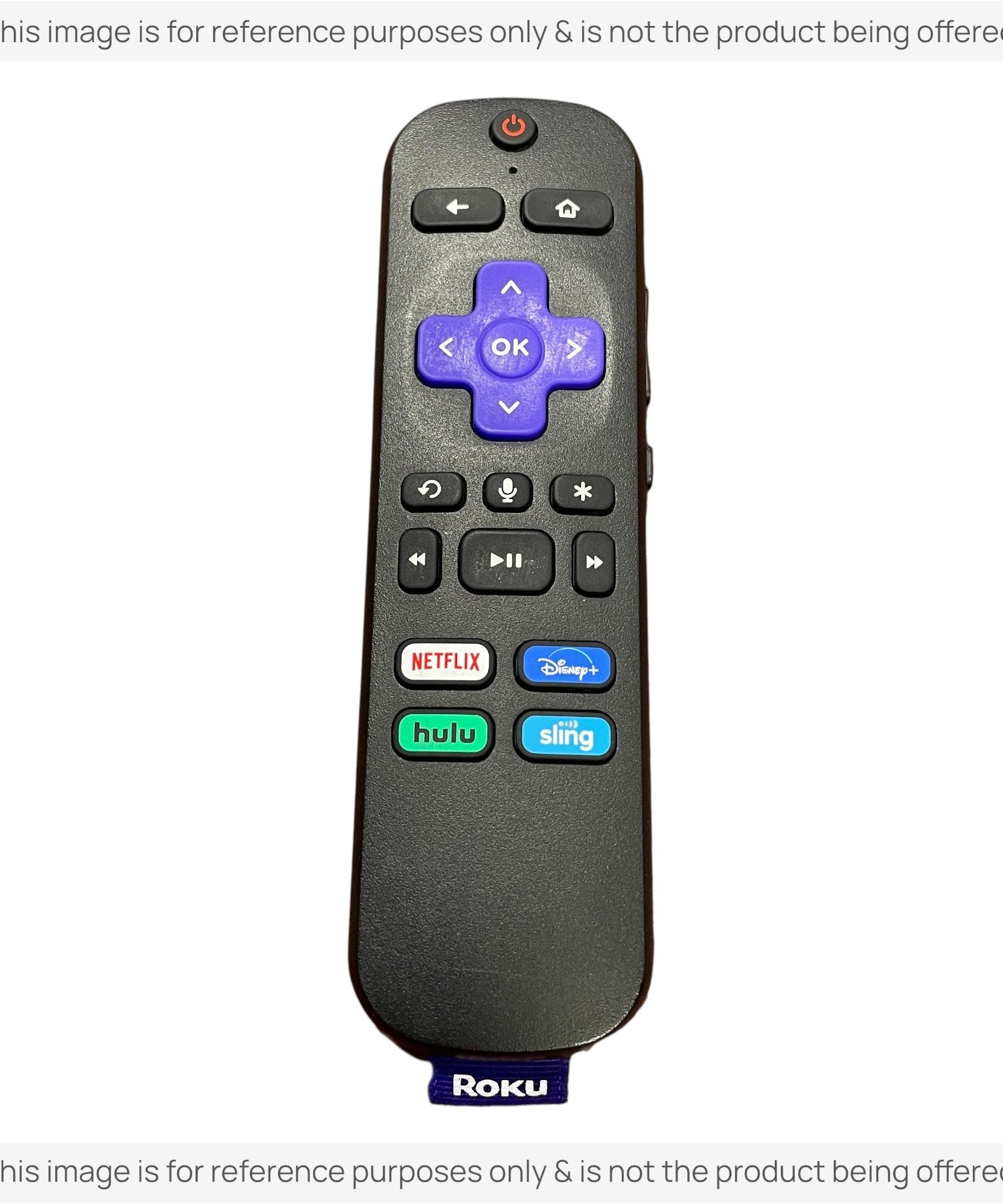 Substitute for Roku RC-EL2 RF with Headphone Streaming Remote Control [RCGZ1, NO HEADPHONE JACK]