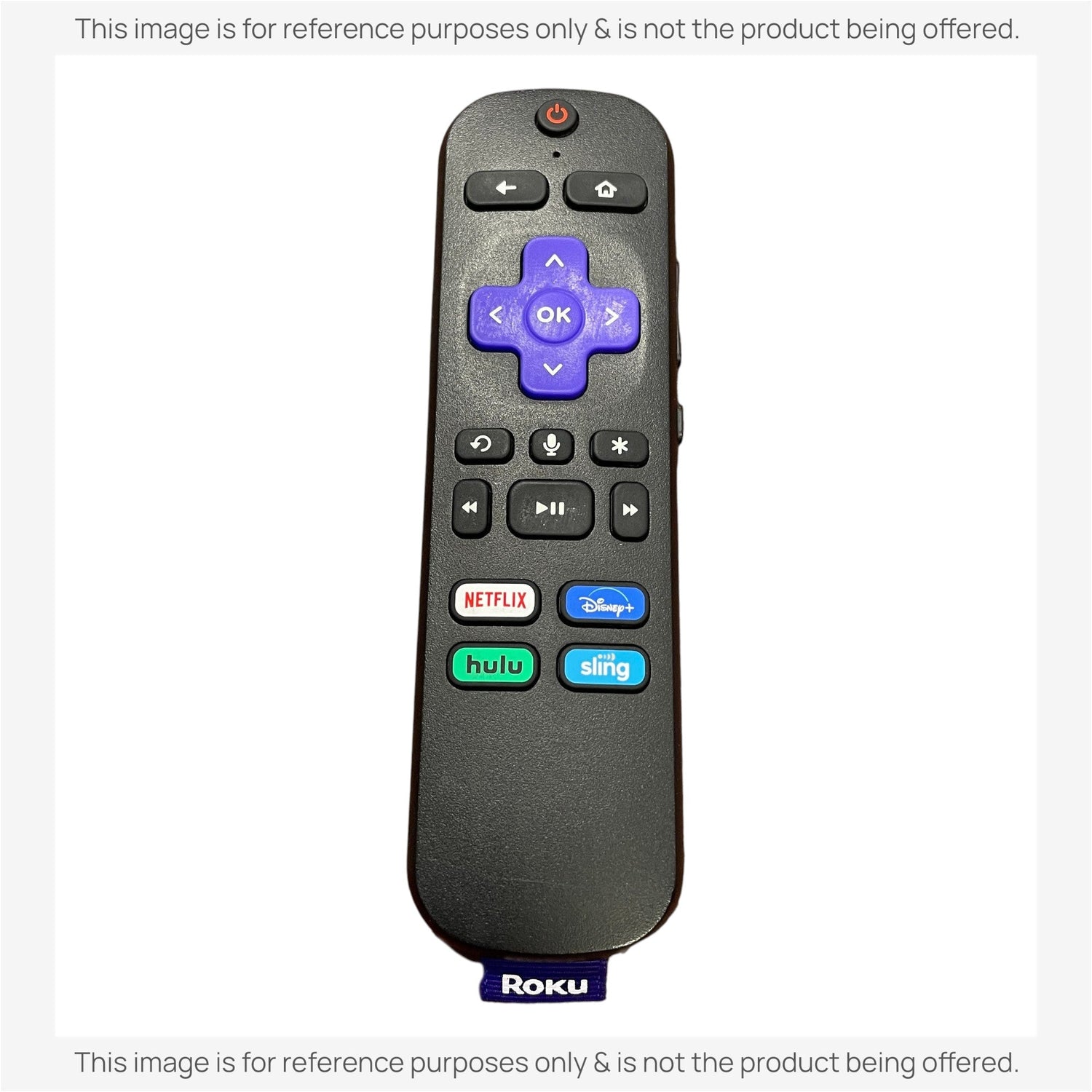 Substitute for Roku RC-EL2 RF with Headphone Streaming Remote Control [RCGZ1, NO HEADPHONE JACK]