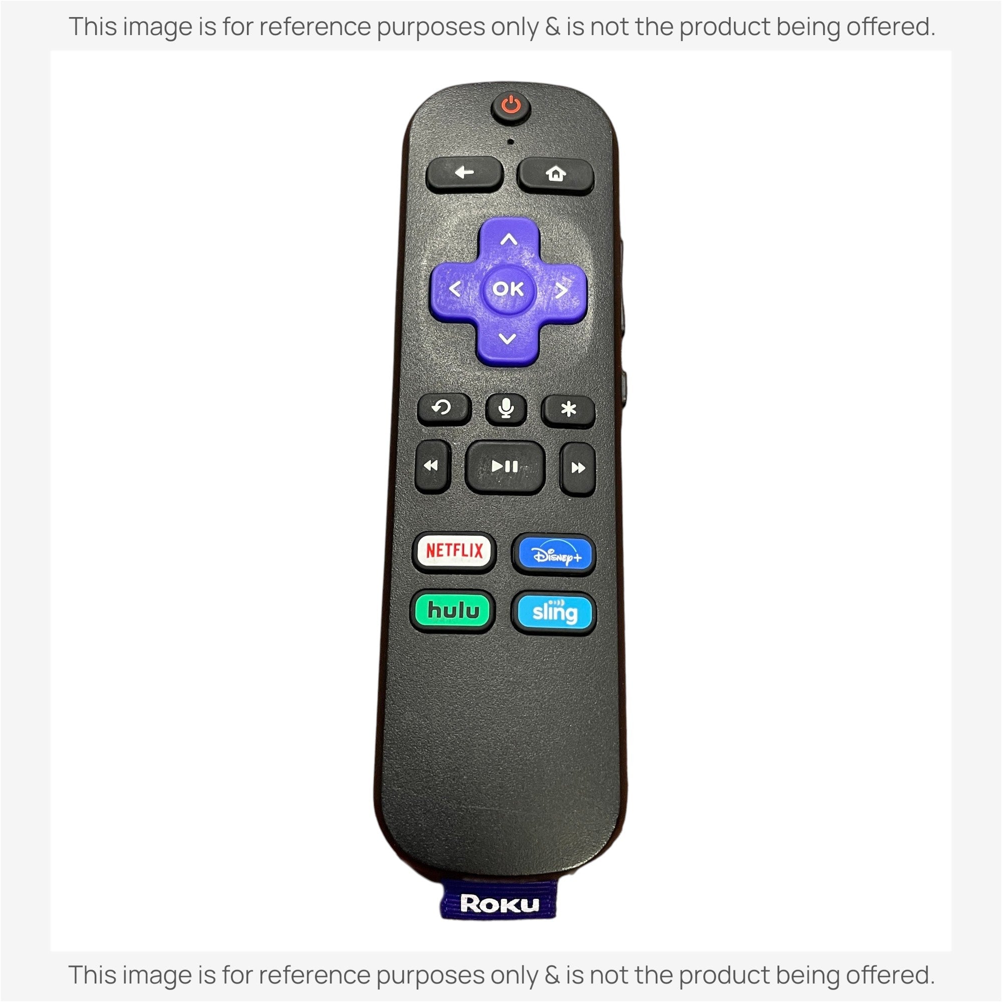 Substitute for Roku RC-EL2 RF with Headphone Streaming Remote Control [RCGZ1, NO HEADPHONE JACK]