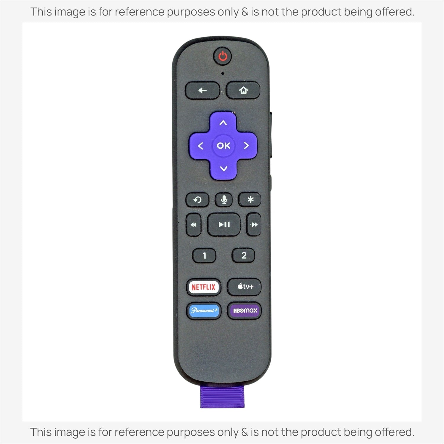 Substitute for Roku RCEL3 TV Streaming Remote Control 3026000017 [RCGZ1, NO HEADPHONE JACK, PROGRAMMABLE KEYS, OR REMOTE FINDER]