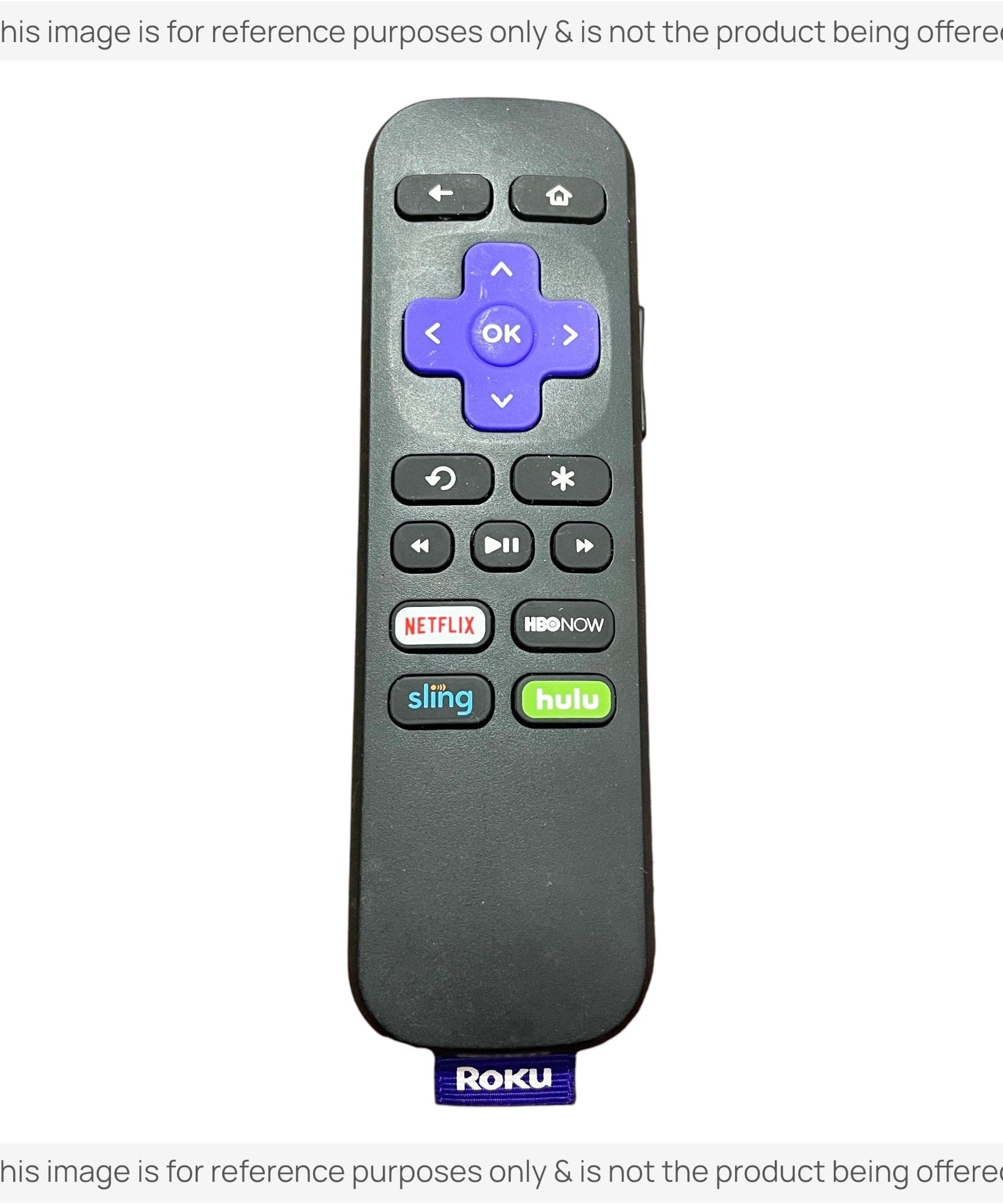 Substitute for Roku RC-GR3 Stick Streaming Remote Control [RCGZ1, NO HEADPHONE JACK]