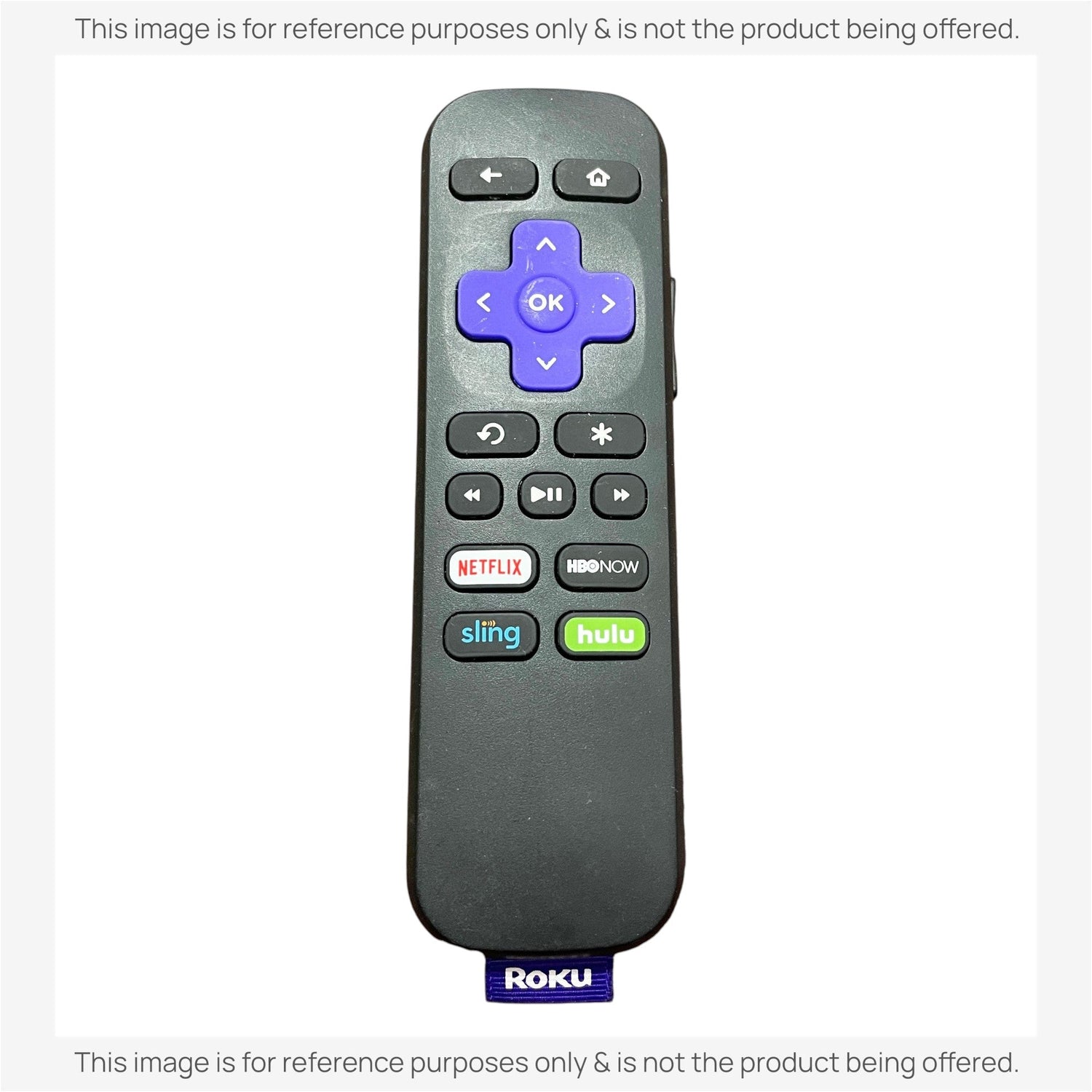 Substitute for Roku RC-GR3 Stick Streaming Remote Control [RCGZ1, NO HEADPHONE JACK]