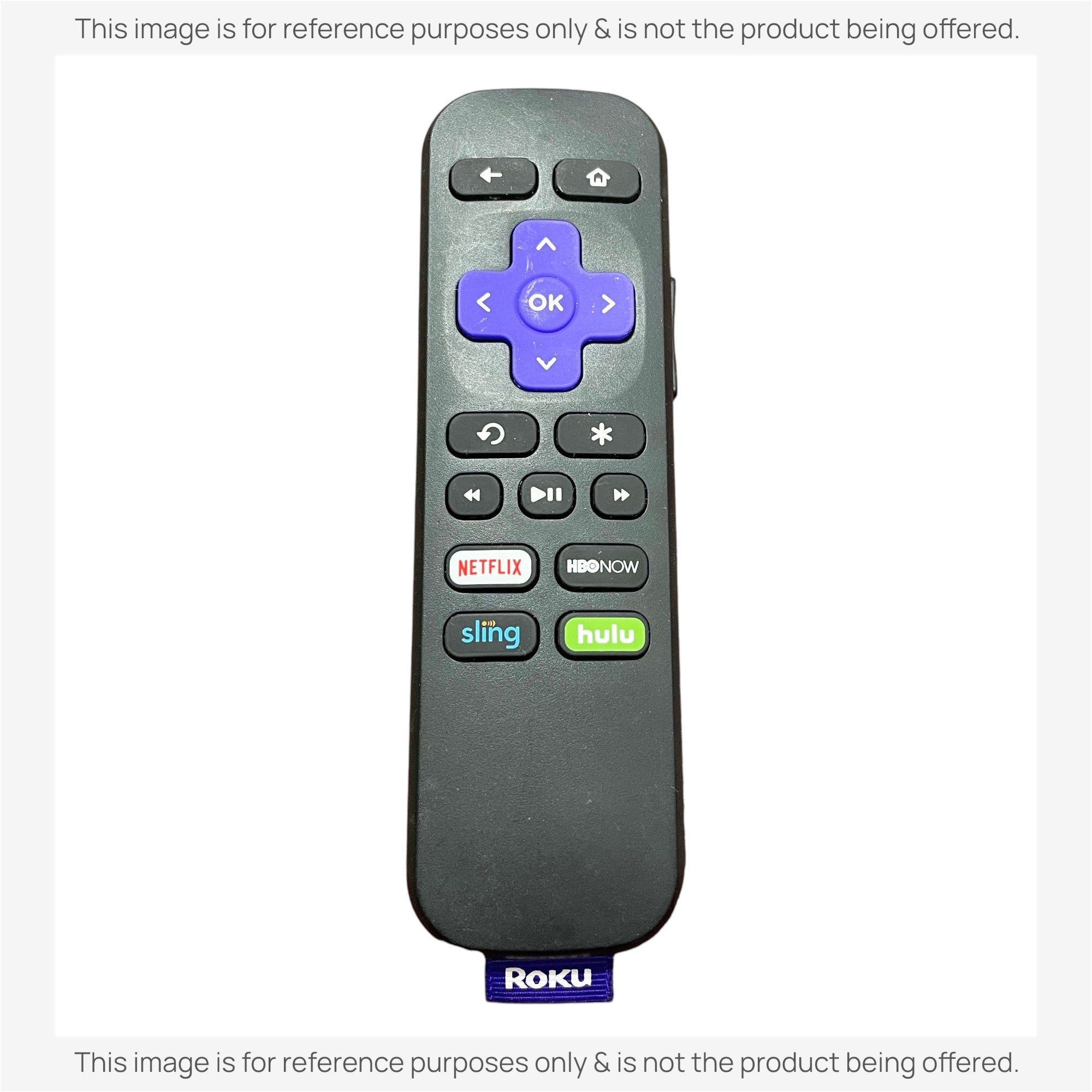 Substitute for Roku RC-GR3 Stick Streaming Remote Control [RCGZ1, NO HEADPHONE JACK]