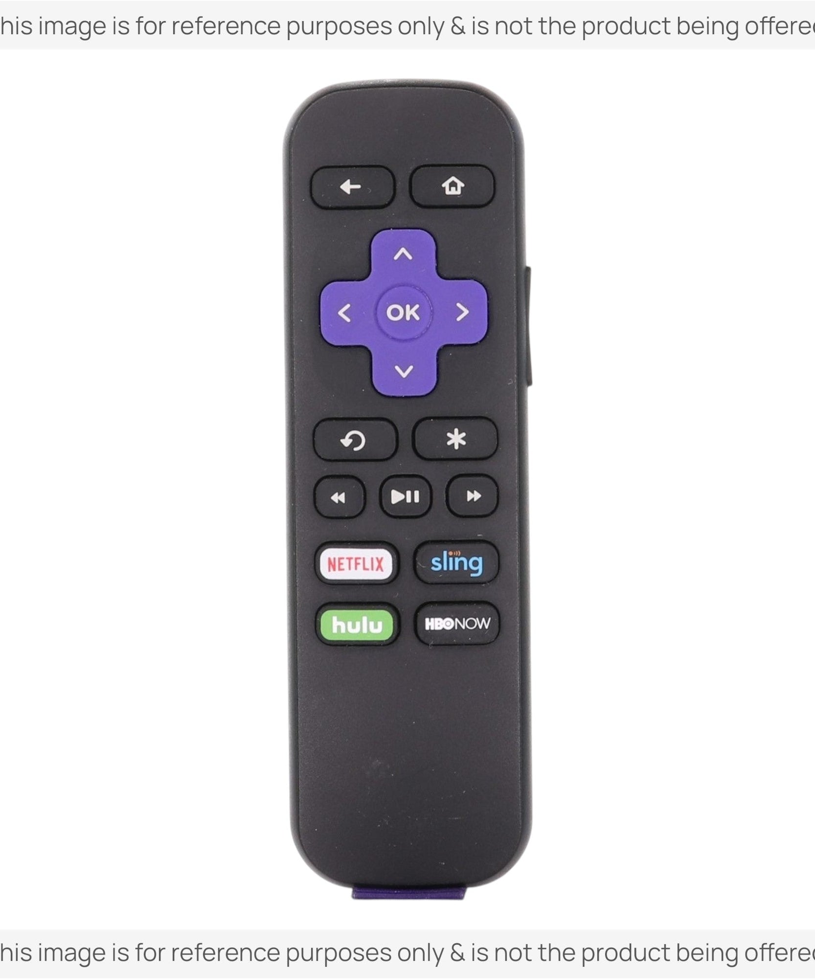 Substitute for Roku RC-GR3 ROKU Stick Streaming Remote Control [RCGZ1, NO HEADPHONE JACK]