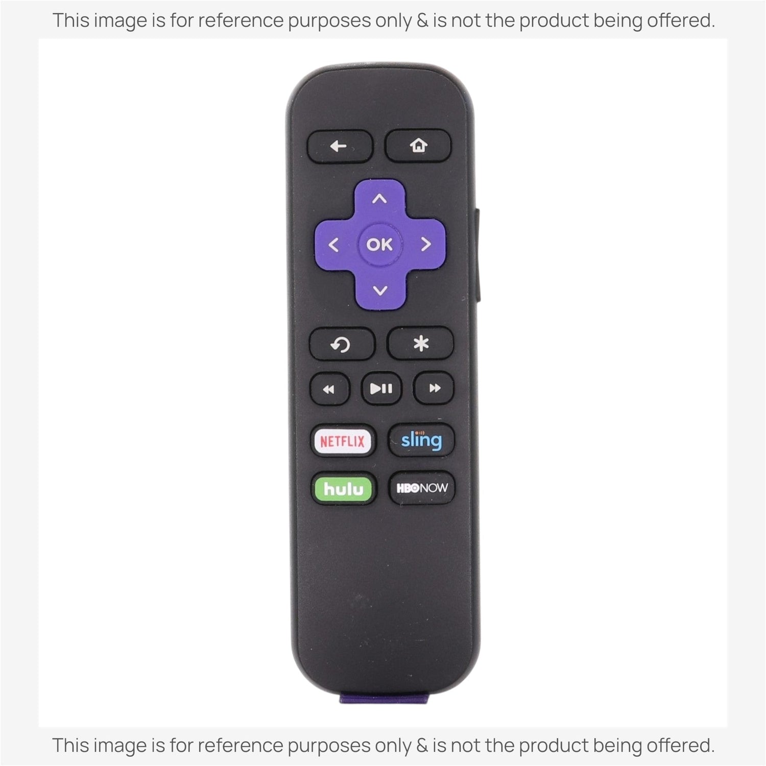 Substitute for Roku RC-GR3 ROKU Stick Streaming Remote Control [RCGZ1, NO HEADPHONE JACK]