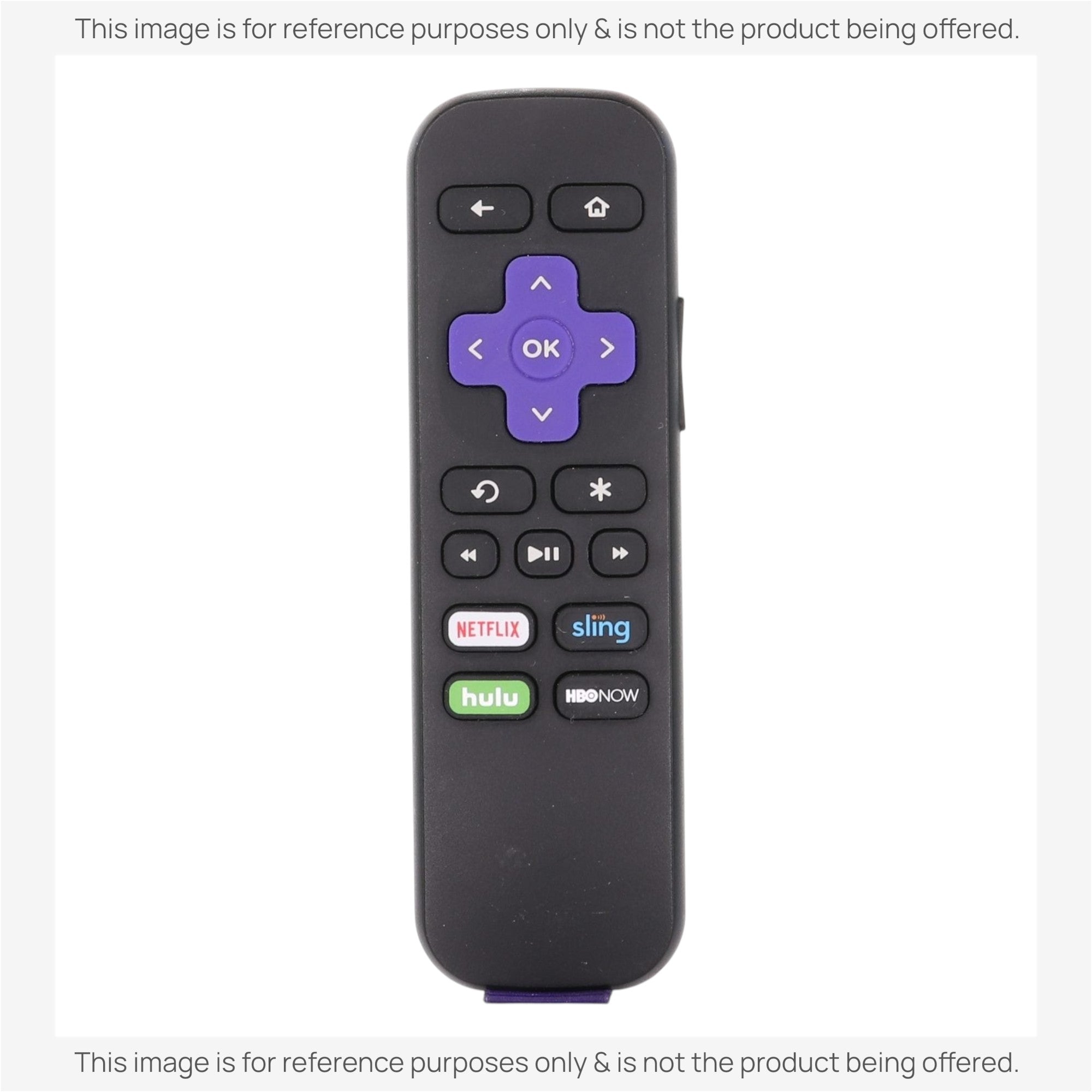 Substitute for Roku RC-GR3 ROKU Stick Streaming Remote Control [RCGZ1, NO HEADPHONE JACK]