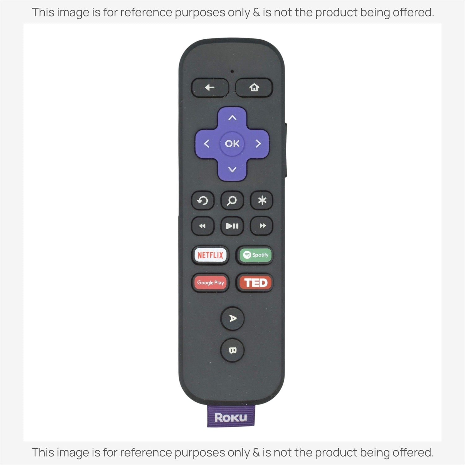 Substitute for Roku RCGR4 RF Game/Voice/headphone Streaming Remote Control 3226000207 [RCGZ1, NO HEADPHONE JACK, GAME KEYS]