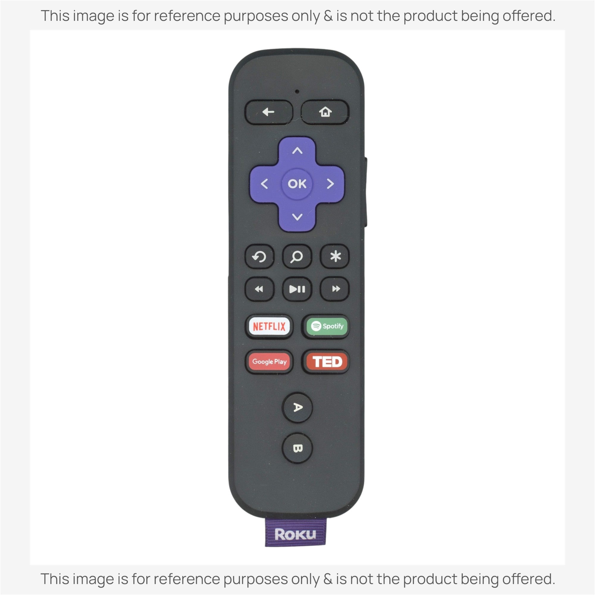 Substitute for Roku RCGR4 RF Game/Voice/headphone Streaming Remote Control 3226000207 [RCGZ1, NO HEADPHONE JACK, GAME KEYS]