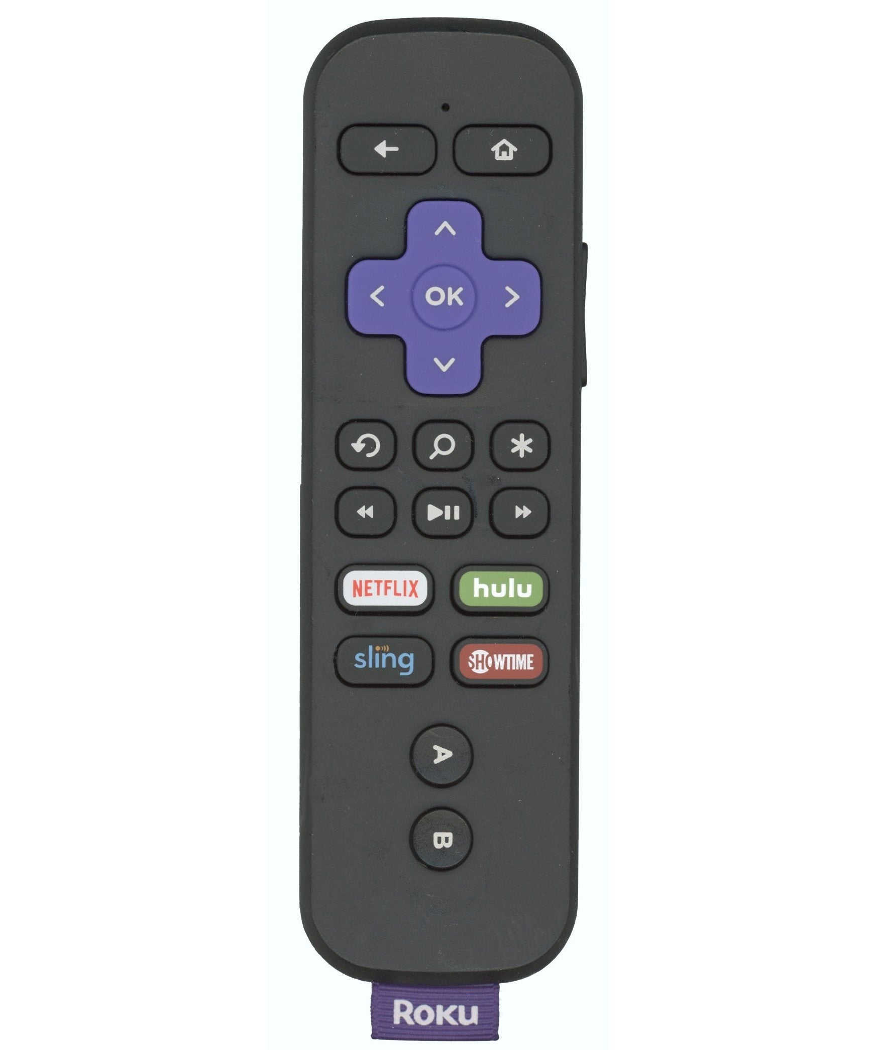 Roku RC-GR4 Streaming Remote Control 3226000205 [RCGZ1, NO GAME KEYS / HEADPHONE JACK]