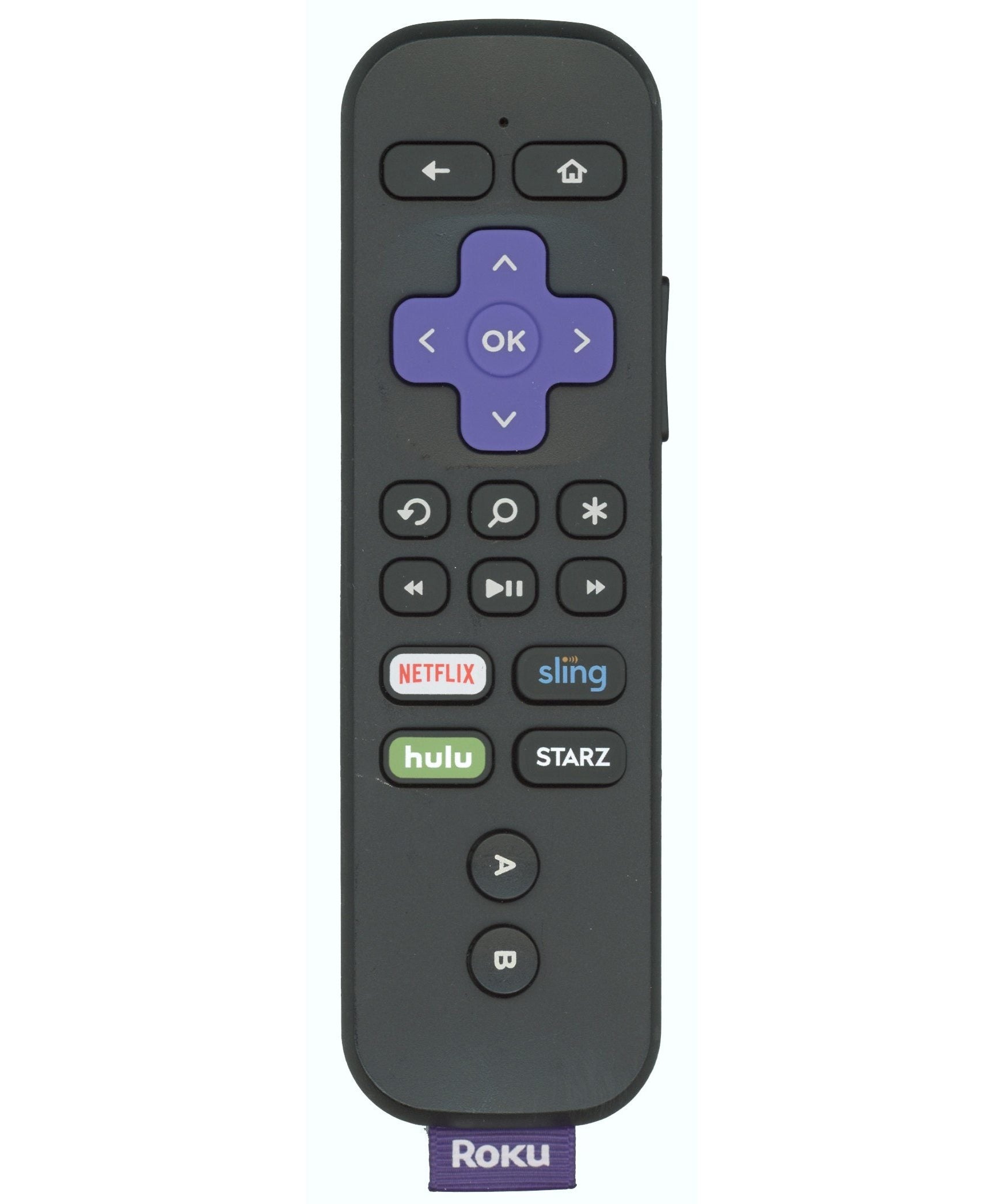 Substitute for Roku RC-GR4 Streaming Remote Control with Voice 3226000264 [RCGZ1, NO HEADPHONE JACK / FAVORITE KEYS]