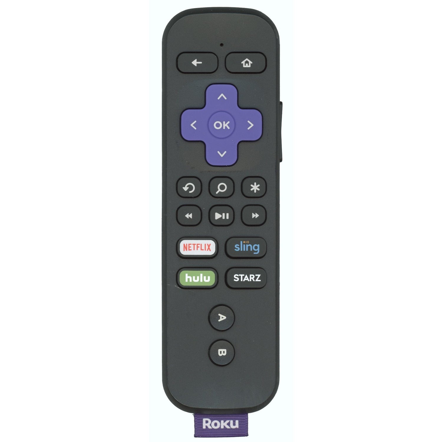 Substitute for Roku RC-GR4 Streaming Remote Control with Voice 3226000264 [RCGZ1, NO HEADPHONE JACK / FAVORITE KEYS]