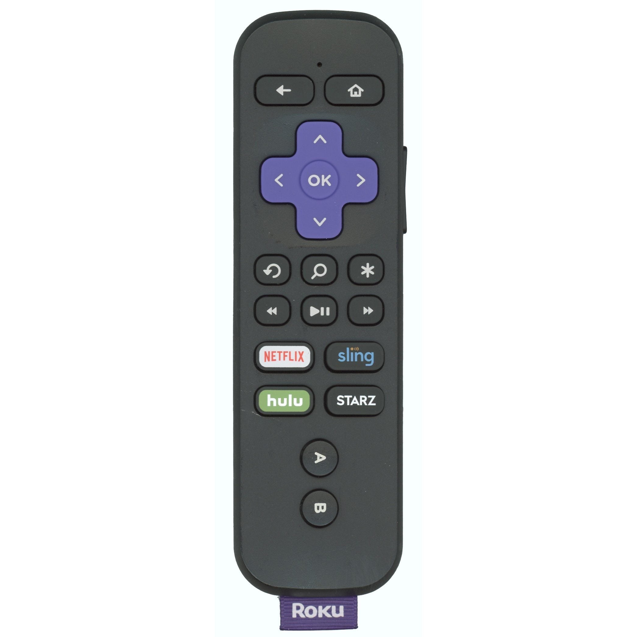 Substitute for Roku RC-GR4 Streaming Remote Control with Voice 3226000264 [RCGZ1, NO HEADPHONE JACK / FAVORITE KEYS]