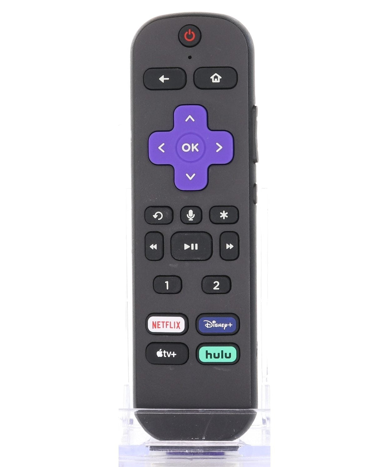 Roku RC-MC1 Streaming TV Remote Control | RF | Headphones | Voice | Favorites | Netflix | Disney + | Apple TV + | Hulu - 3226001117