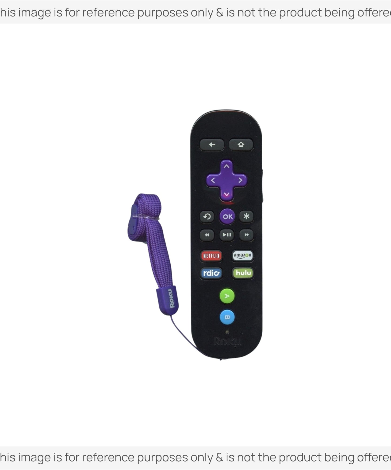 Substitute for Roku 3 Gaming Streaming Remote Control with Shortcut Keys ROKU3RF [RCGZ1, NO GAME KEYS / HEADPHONE JACK]