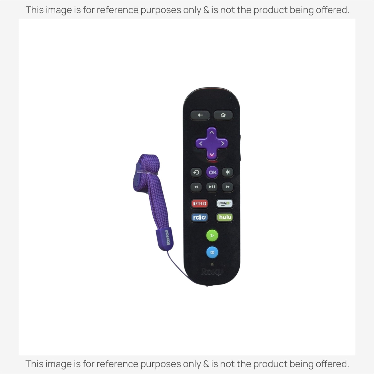 Substitute for Roku 3 Gaming Streaming Remote Control with Shortcut Keys ROKU3RF [RCGZ1, NO GAME KEYS / HEADPHONE JACK]