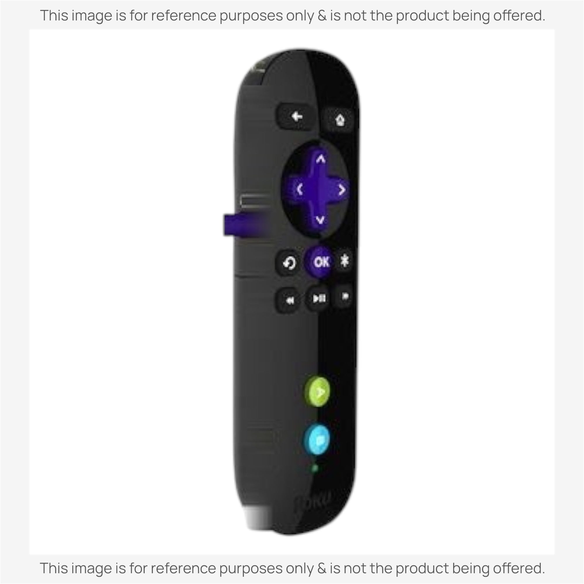 Substitute for Roku 3 RF Streaming Remote Control [RCGZ1, NO GAMING KEYS, HEADPHONE JACK]