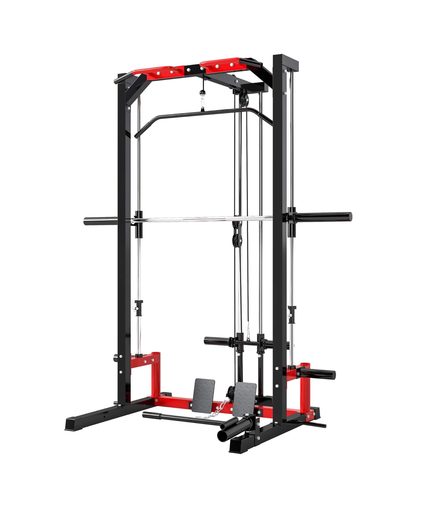 Rovix All-In-One Home Gym Squat Rack With Pull Up And Lat System (SAK95431)