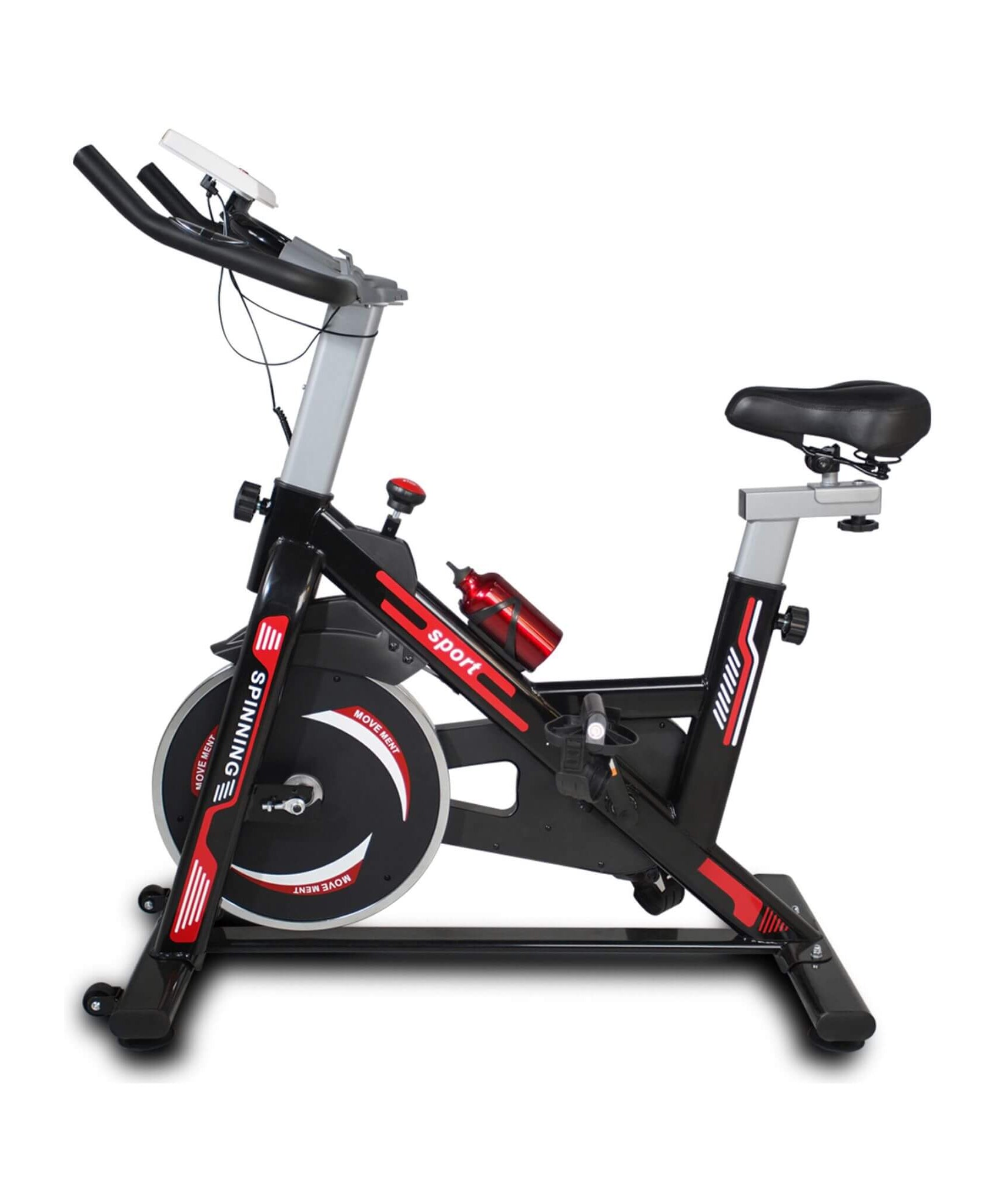 Rovix Indoor Exercise Spin Bike With Comfortable Cushioned Seat (SAK71645)