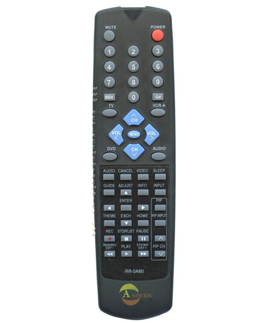 Anderic RR0A60 Replacement TV Remote Control for Mitsubishi 290P080A60 and Others