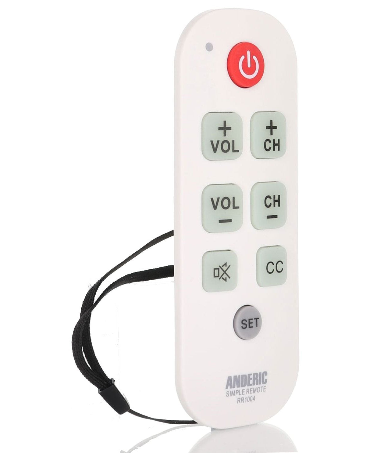 Anderic RR1004 Simple Big Button 1-Device TV Universal Remote Control
