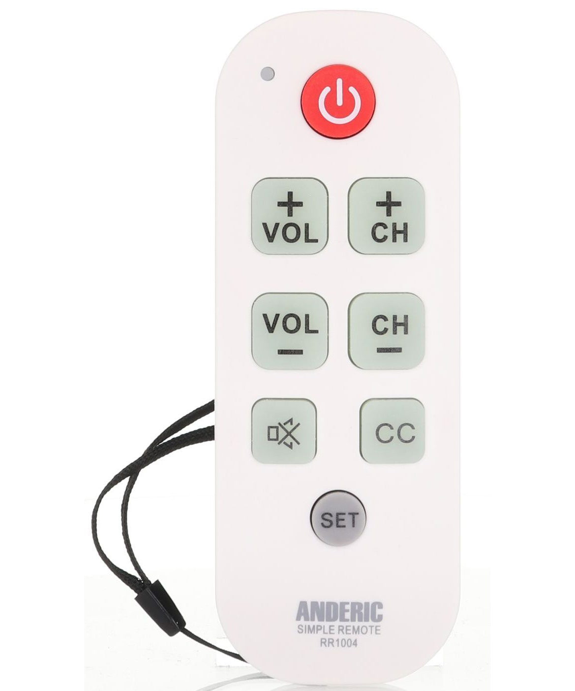 Anderic RR1004 Simple Big Button 1-Device TV Universal Remote Control