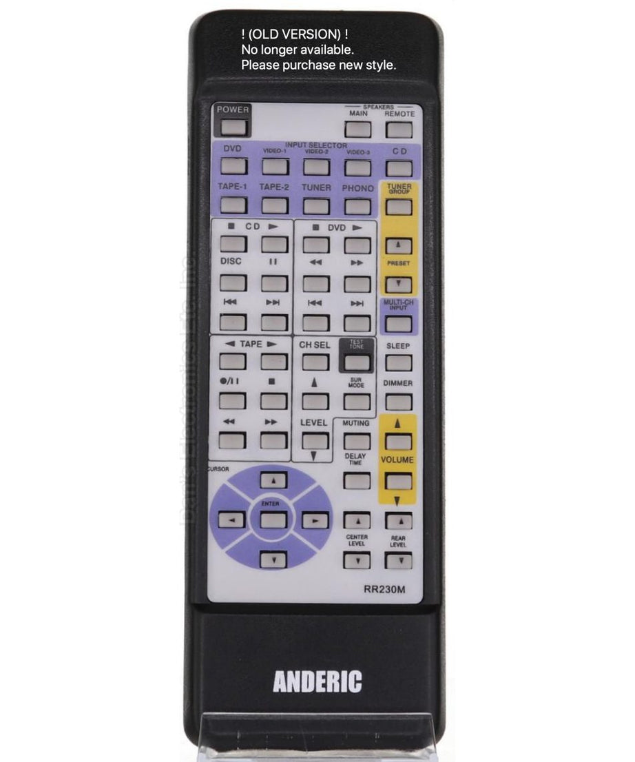 Anderic RR230M Replacement Remote Control for Onkyo & Integra A/V Receiver | No Programming - RC-230M