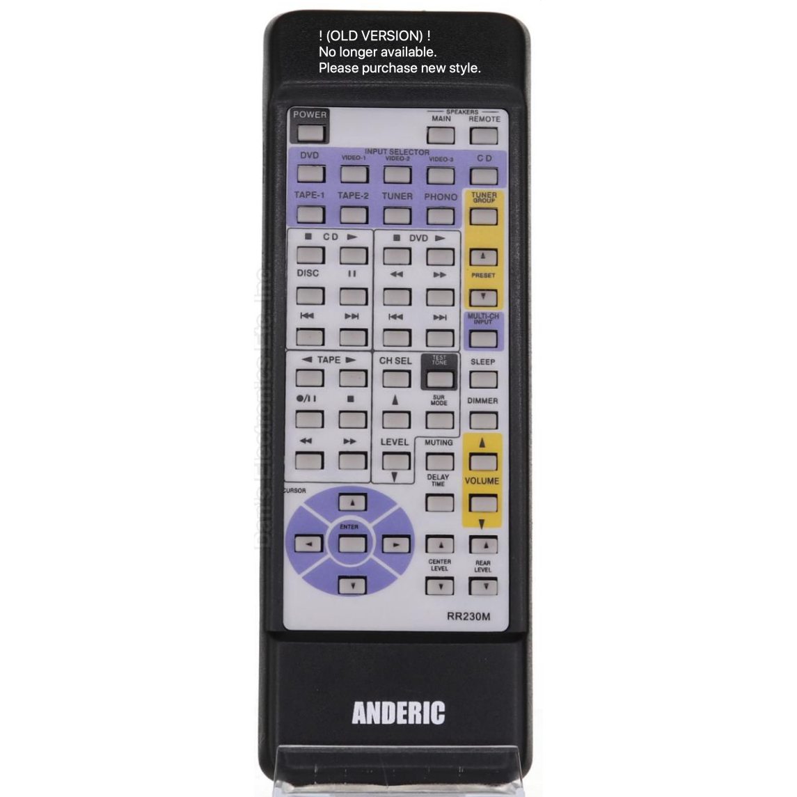 Anderic RR230M Replacement Remote Control for Onkyo & Integra A/V Receiver | No Programming - RC-230M