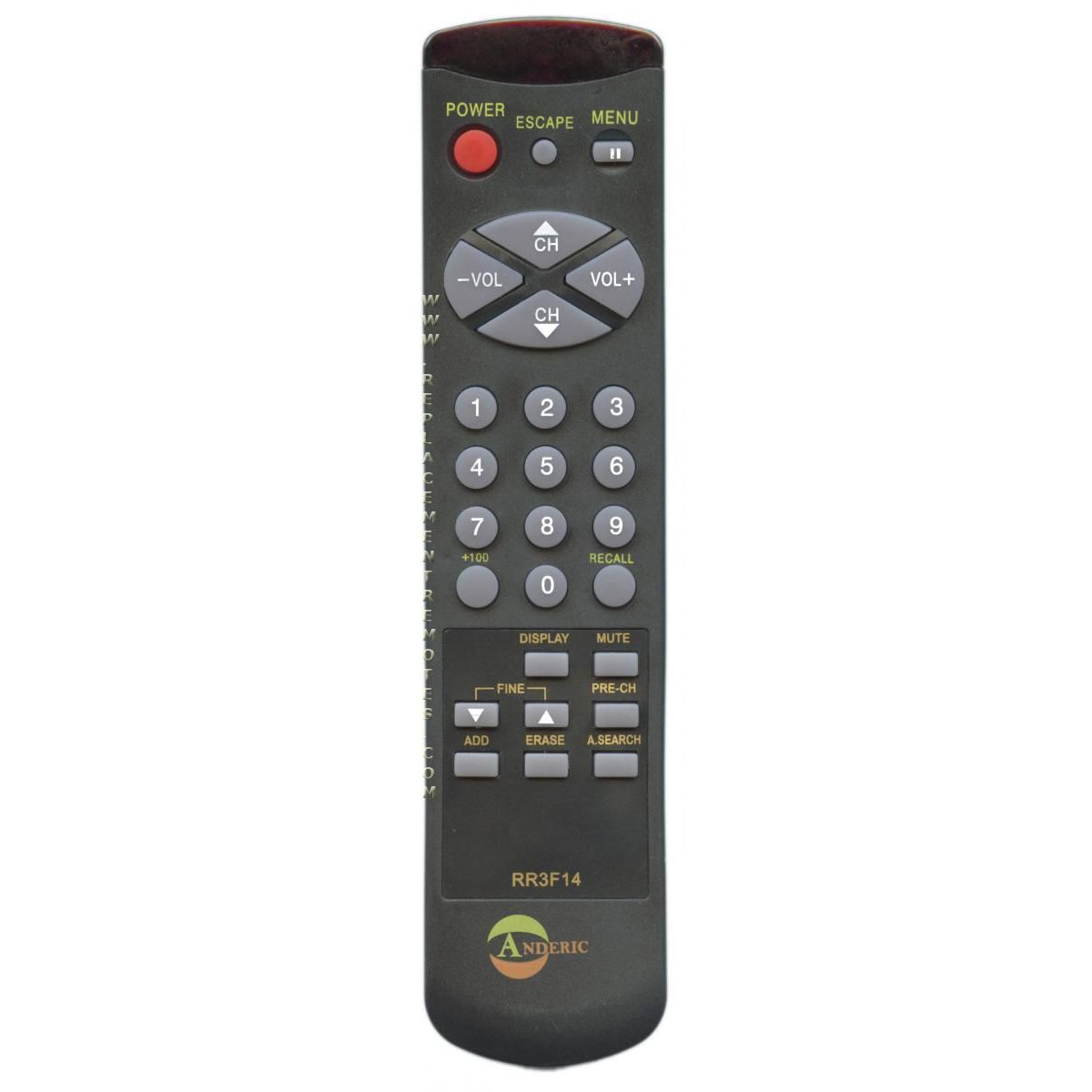Anderic RR3F14 Replacement TV Remote Control for Samsung | 3F1400038120