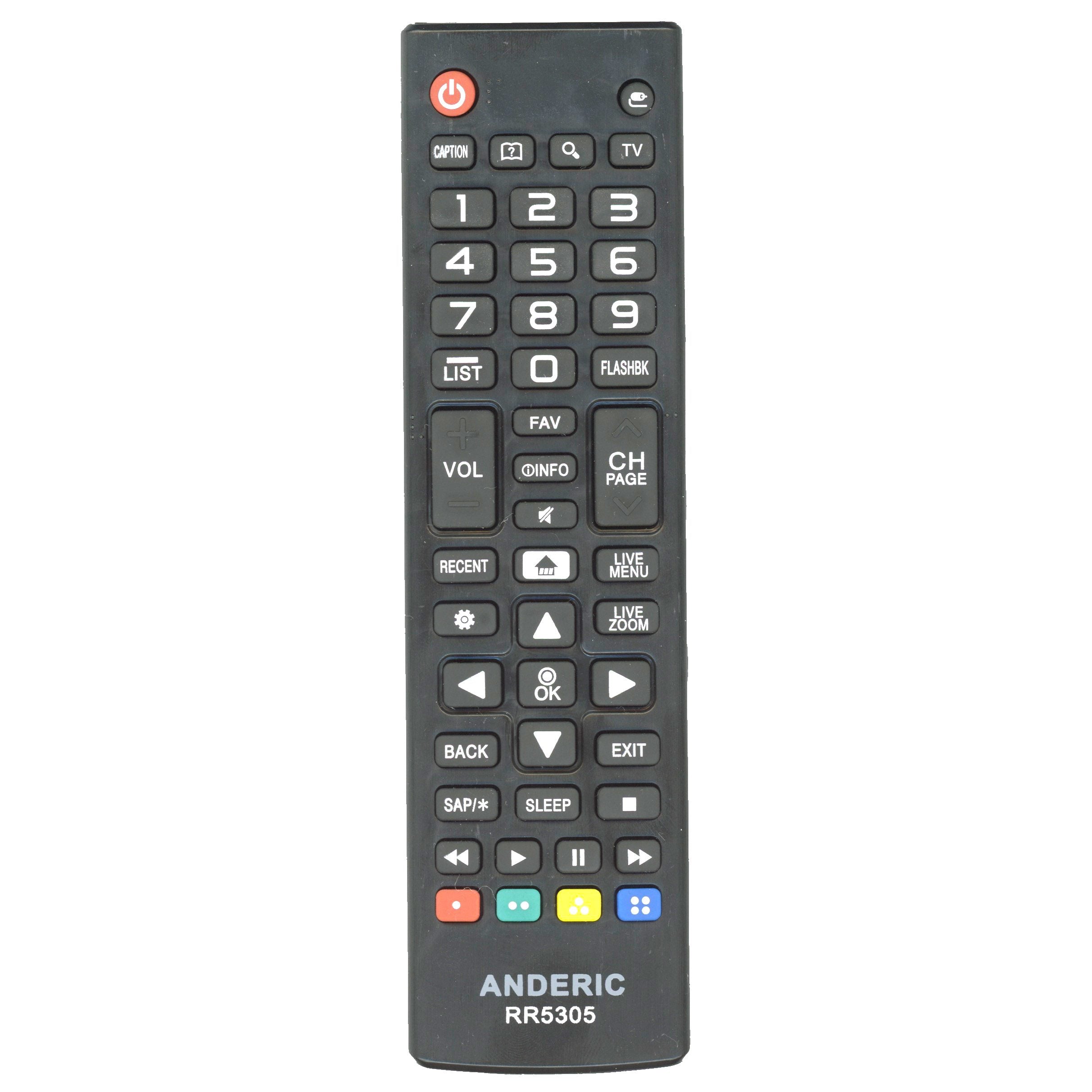 Anderic RR5305 Replacement TV Remote Control For LG