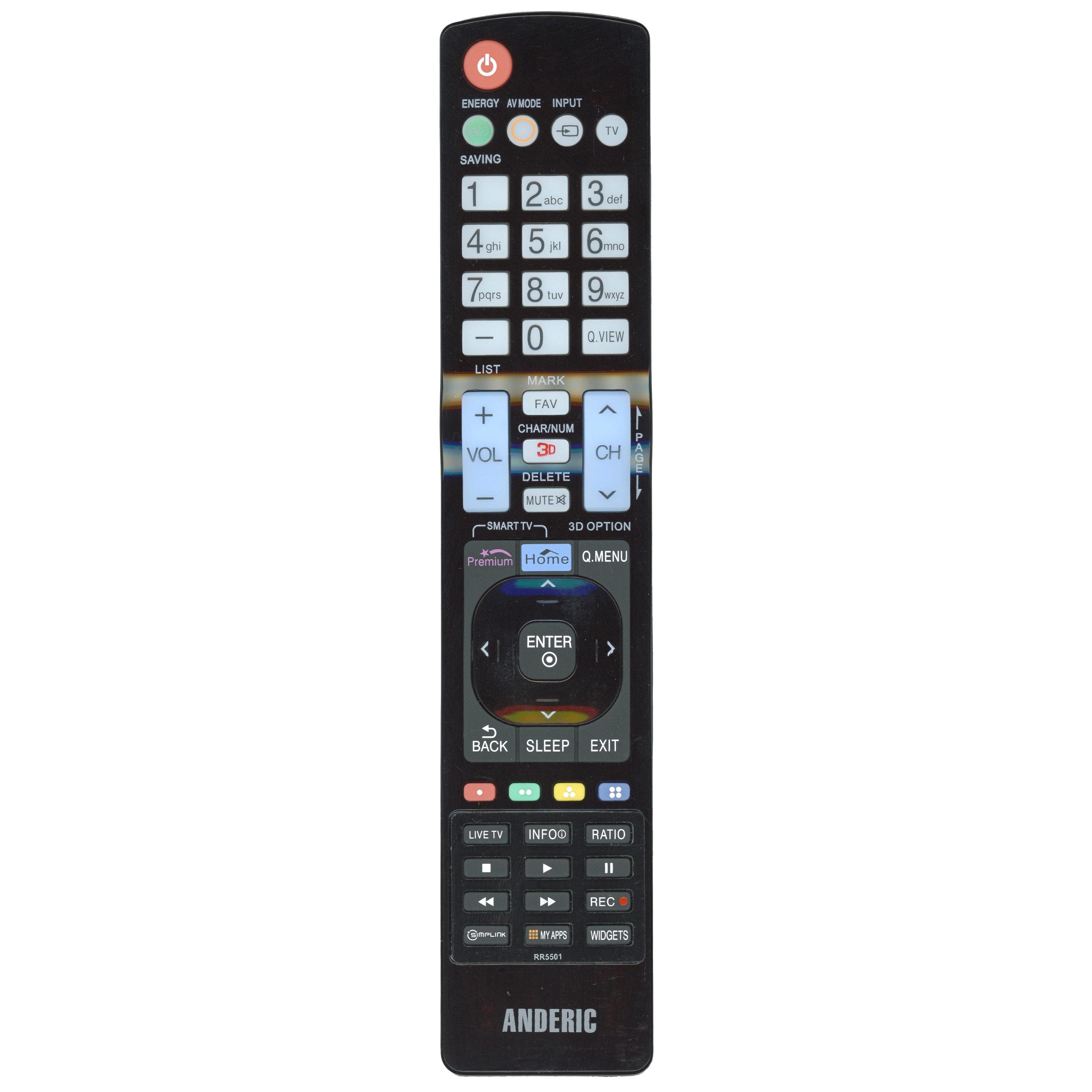 Anderic Generic AKB73715608 For LG TV Remote Control AKB73715608