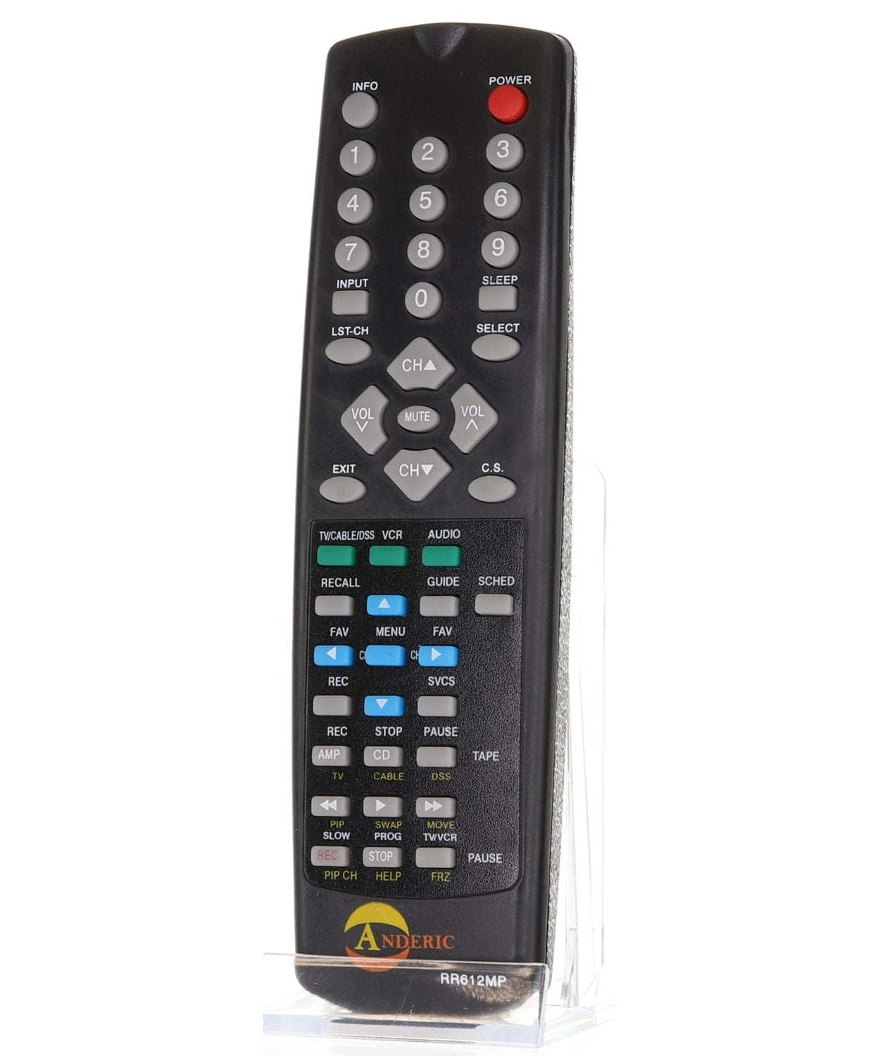 Anderic RR612MP Replacement Remote Control for Hitachi CRT TV | CLU-612MP