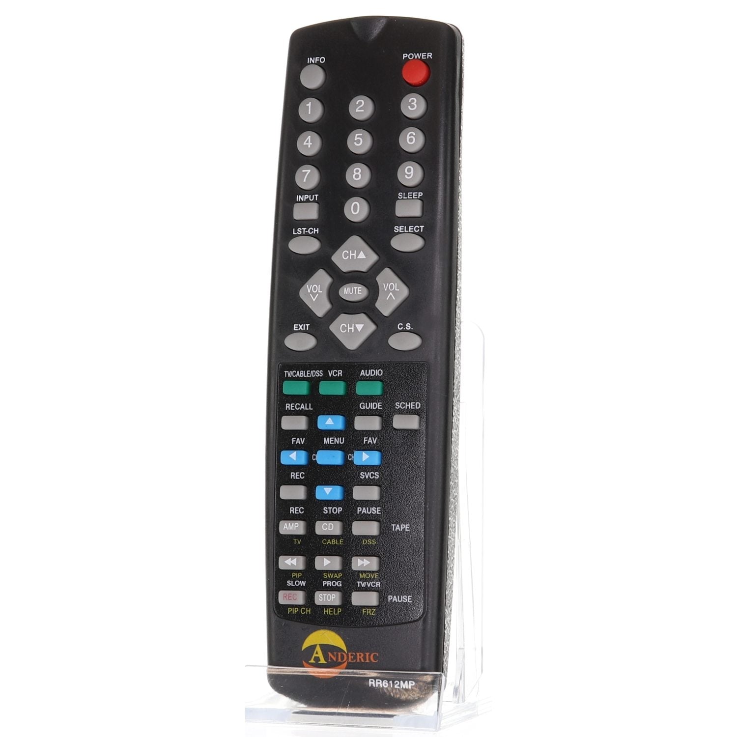 Anderic RR612MP Replacement Remote Control for Hitachi CRT TV | CLU-612MP