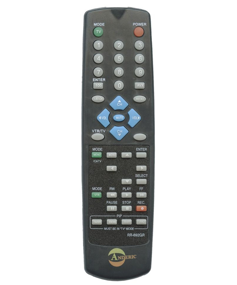 Anderic RR692GR Replacement Remote Control for Hitachi TV | CLU692GR, CLU950MP, CLU670GR
