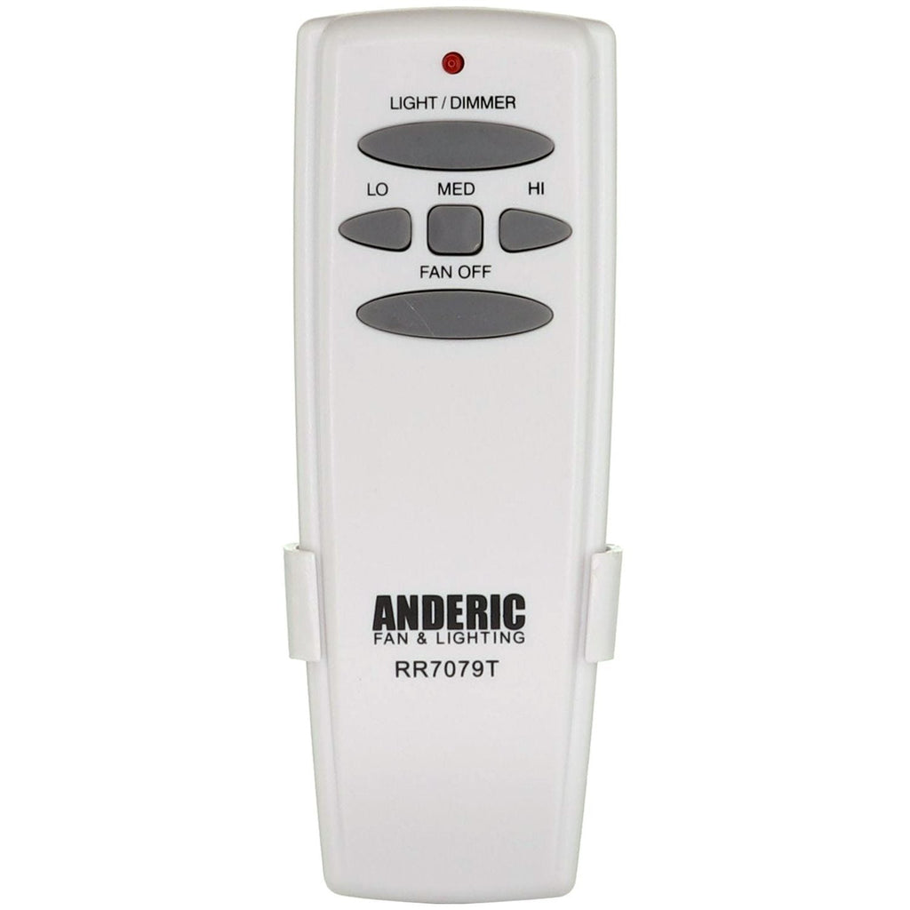 Anderic 3-speed Universal Ceiling Fan Remote Control Kit with Wall Switch Remote, Handheld Remote, and Receiver | UC9051T-Wired, UC7067FMRX, RR7079T