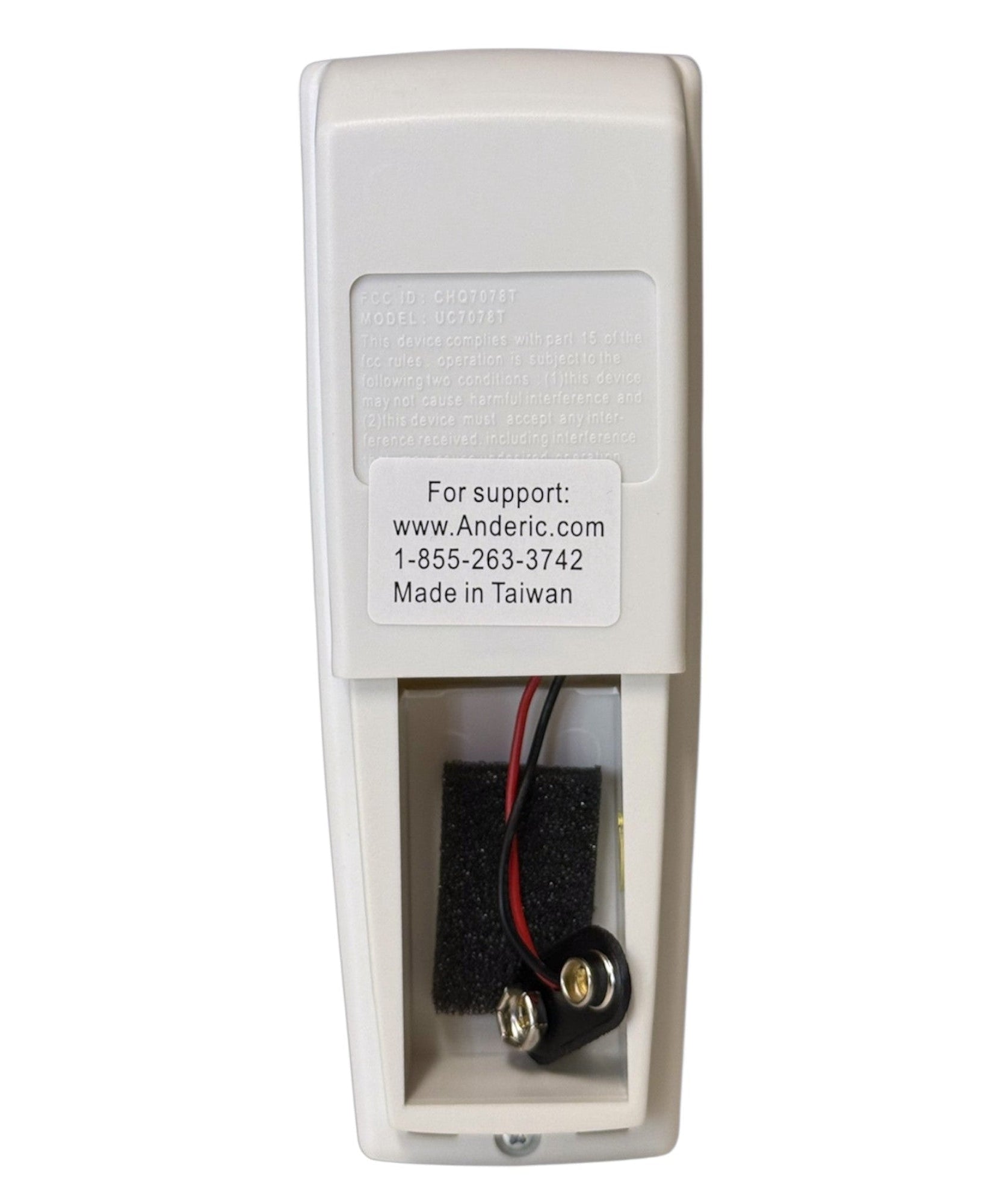 Anderic FAN-HD (UC7078T) Ceiling Fan Remote Control for Hampton Bay - RR7079T