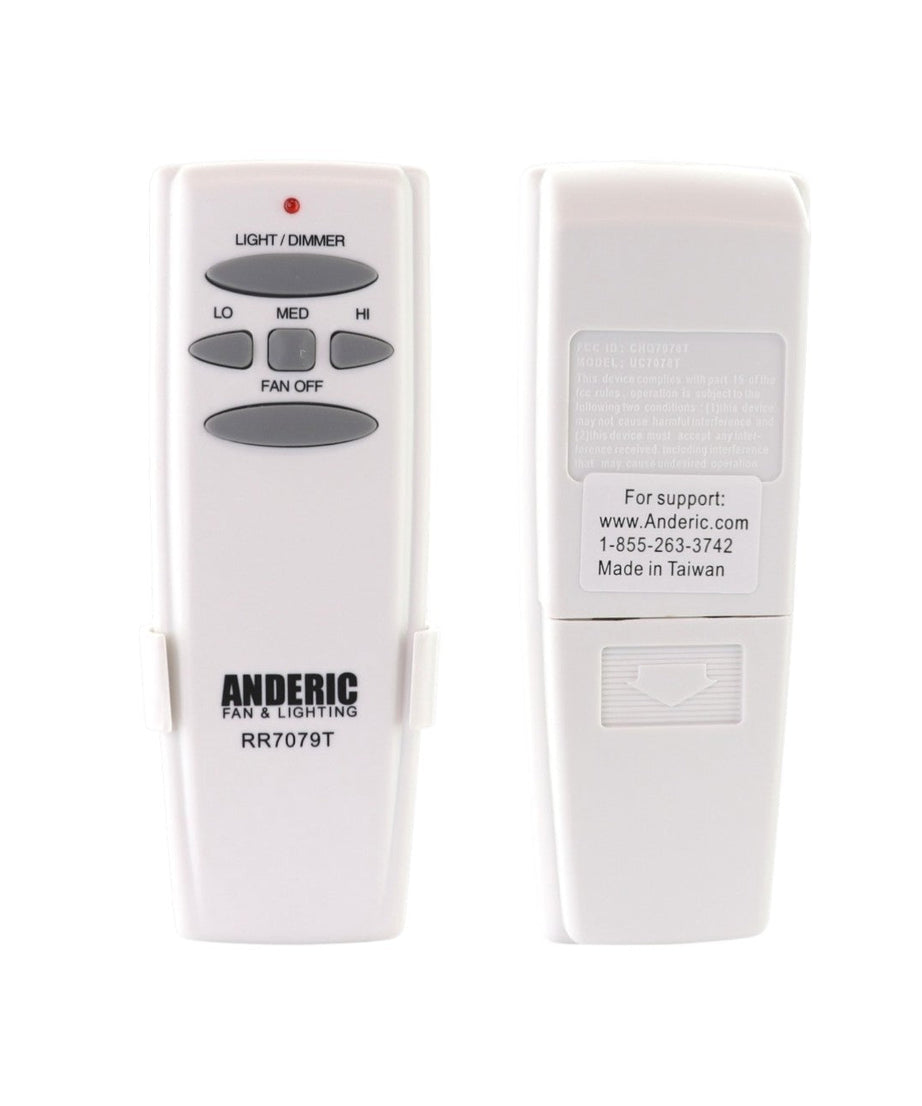Anderic FAN-HD (UC7078T) Ceiling Fan Remote Control for Hampton Bay - RR7079T