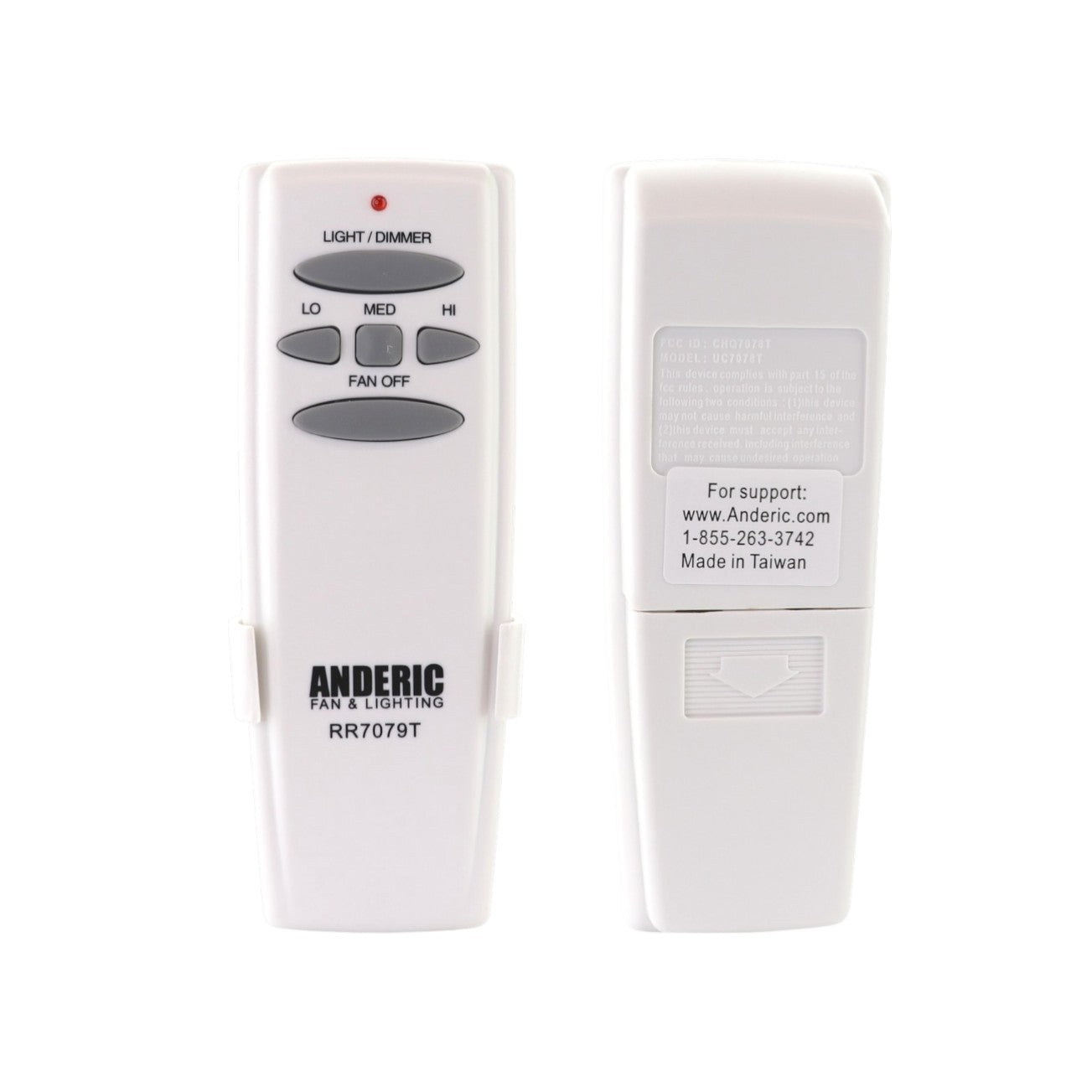 Anderic FAN-HD (UC7078T) Ceiling Fan Remote Control for Hampton Bay - RR7079T