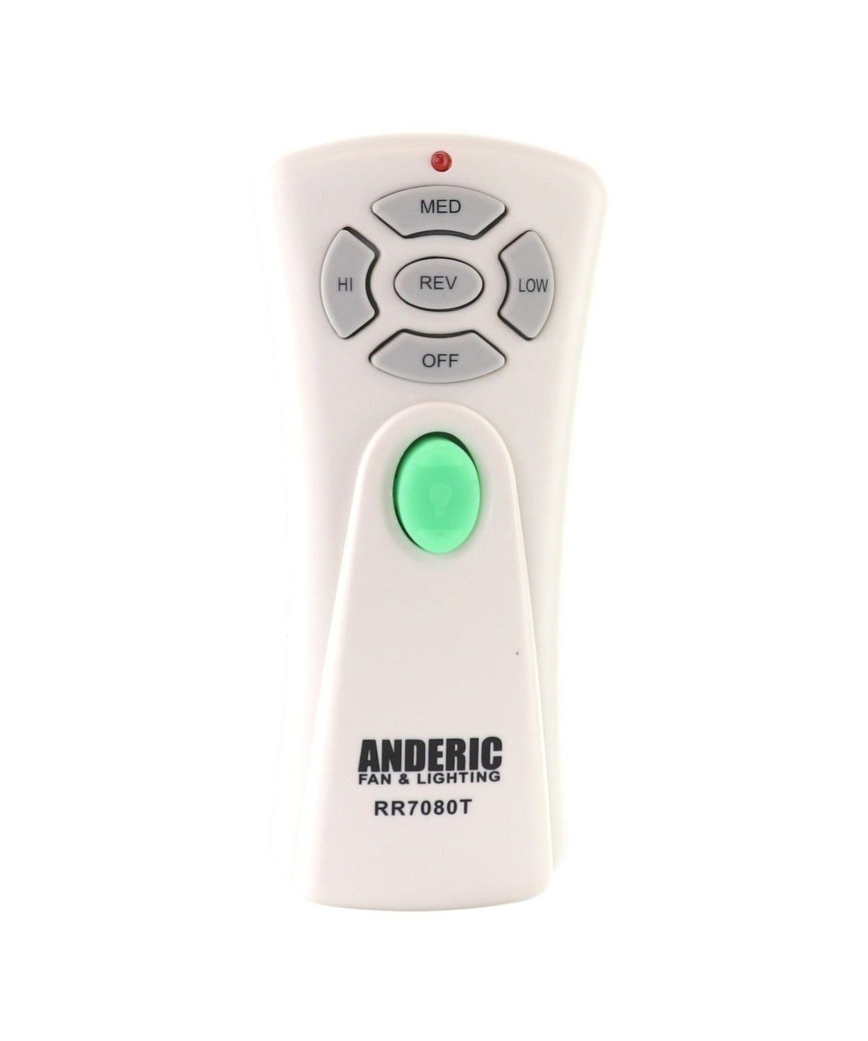 Anderic RR7080T AND UC7058GM for Hampton Bay Miramar 60 in. Ceiling Fan Remote Control with Receiver Kit - RR7080T/UC7058GM